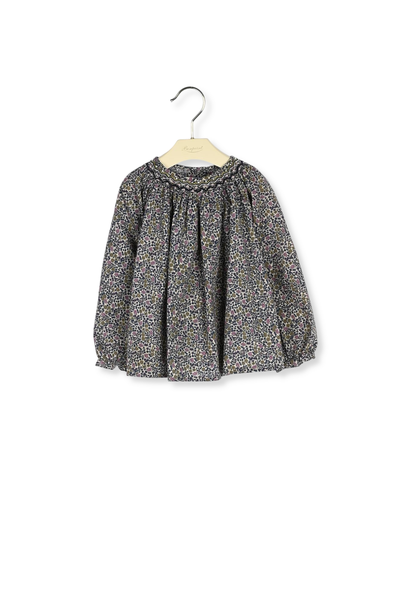 Blouse smockée Griotte Bonpoint Vintage seconde main photo 2