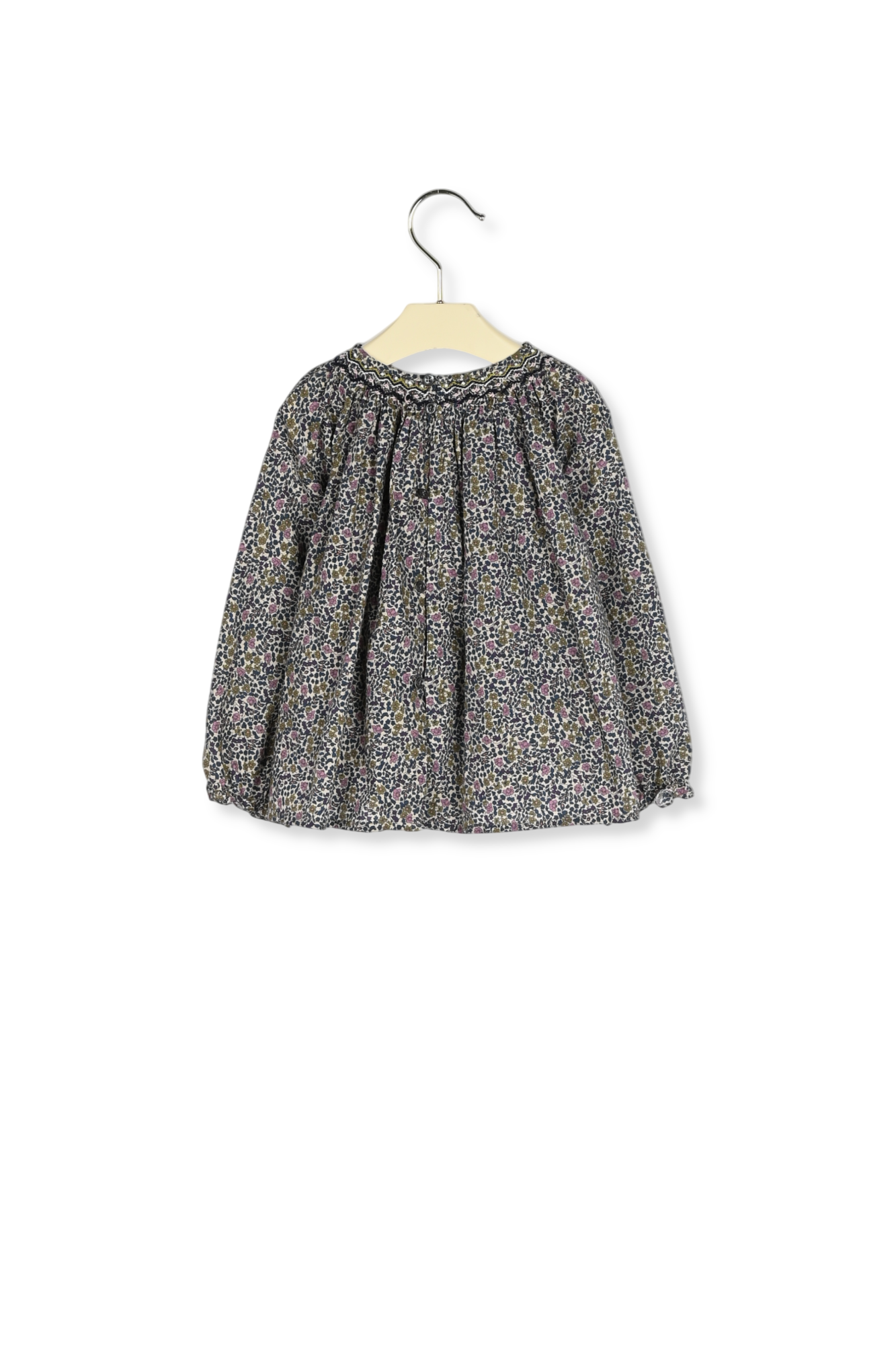 Blouse smockée Griotte Bonpoint Vintage seconde main photo 3