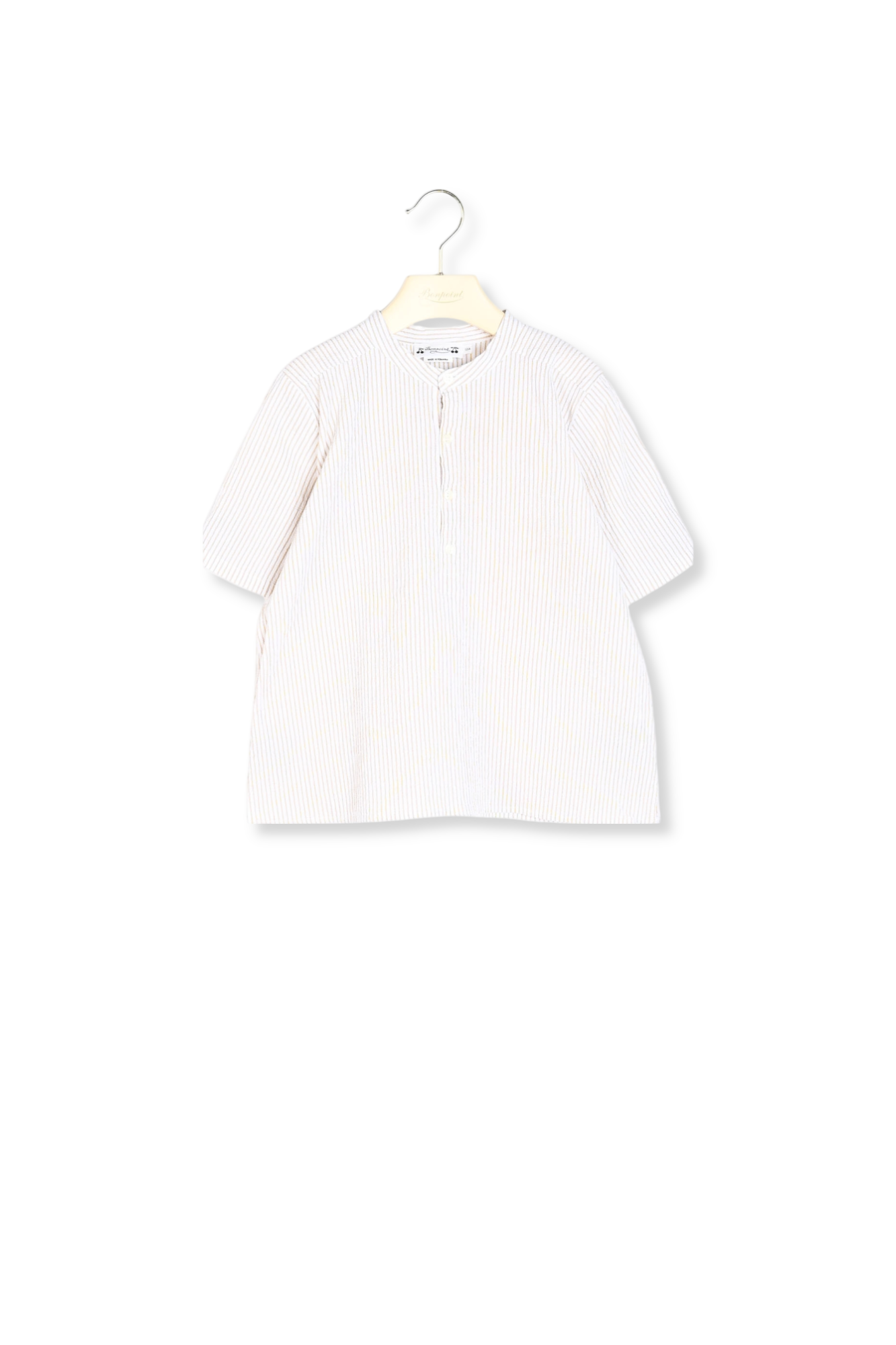 Chemise en coton rayé Bonpoint Vintage seconde main photo 2