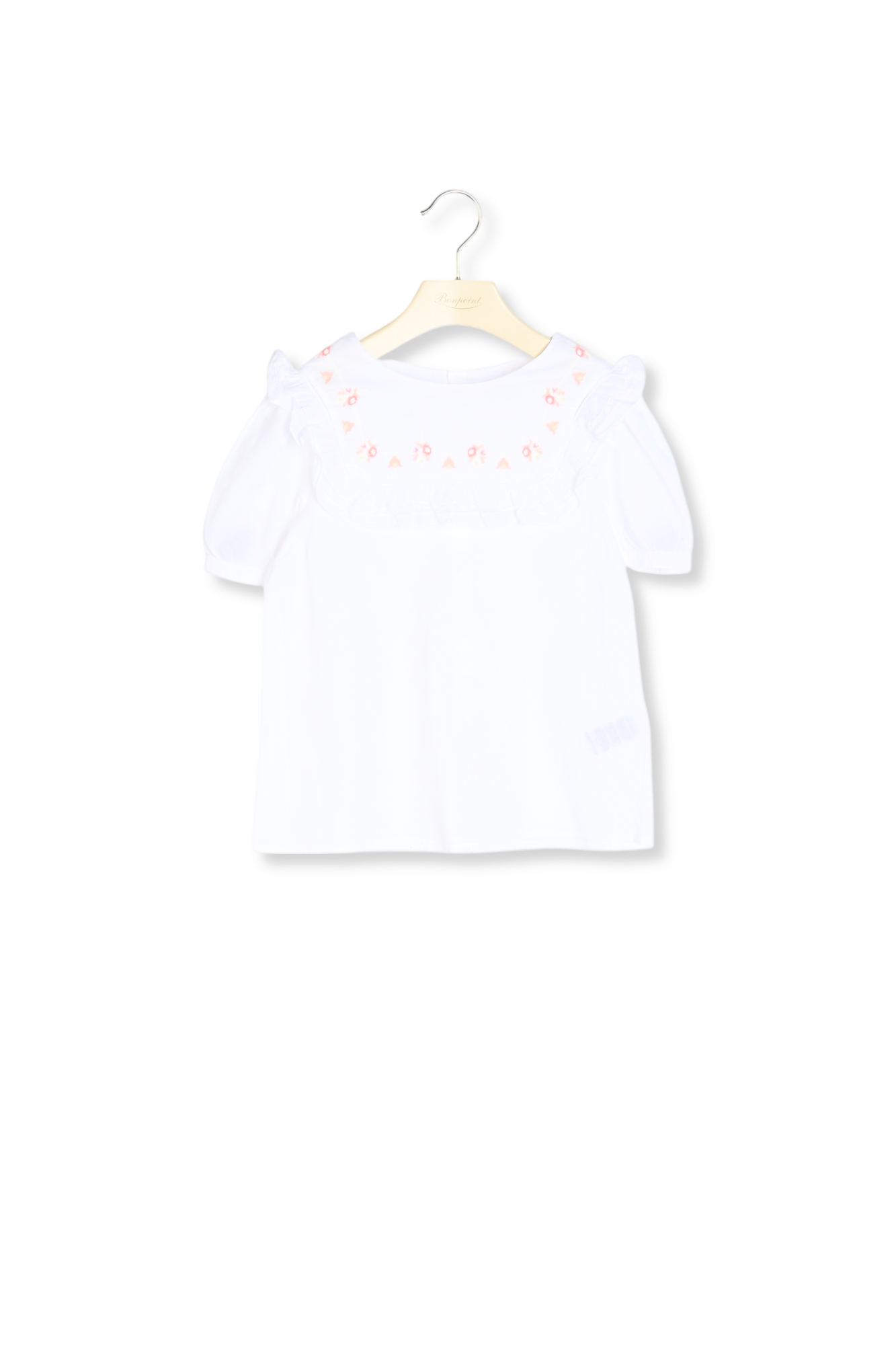 Blouse en voile brodé Bonpoint Vintage seconde main photo 2
