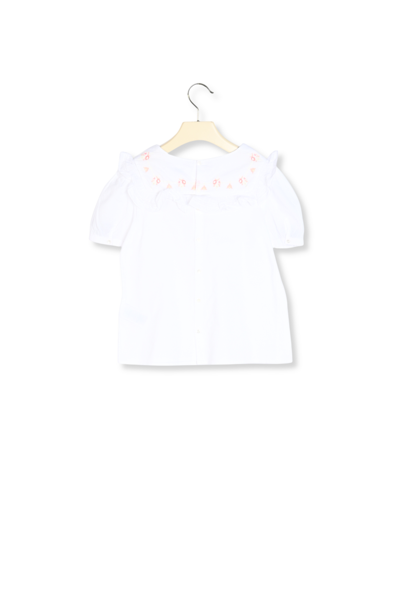 Blouse en voile brodé Bonpoint Vintage seconde main photo 3