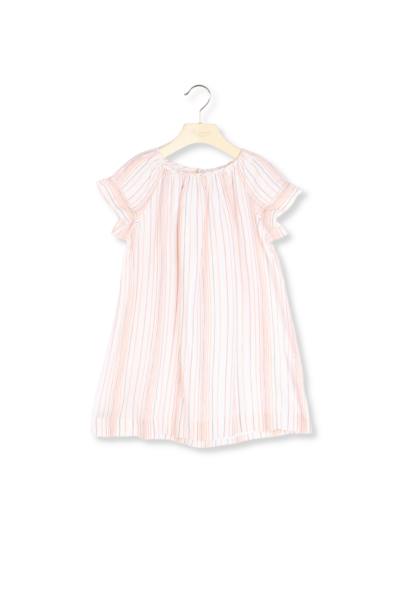 Robe en popeline rayée Bonpoint Vintage seconde main photo 1