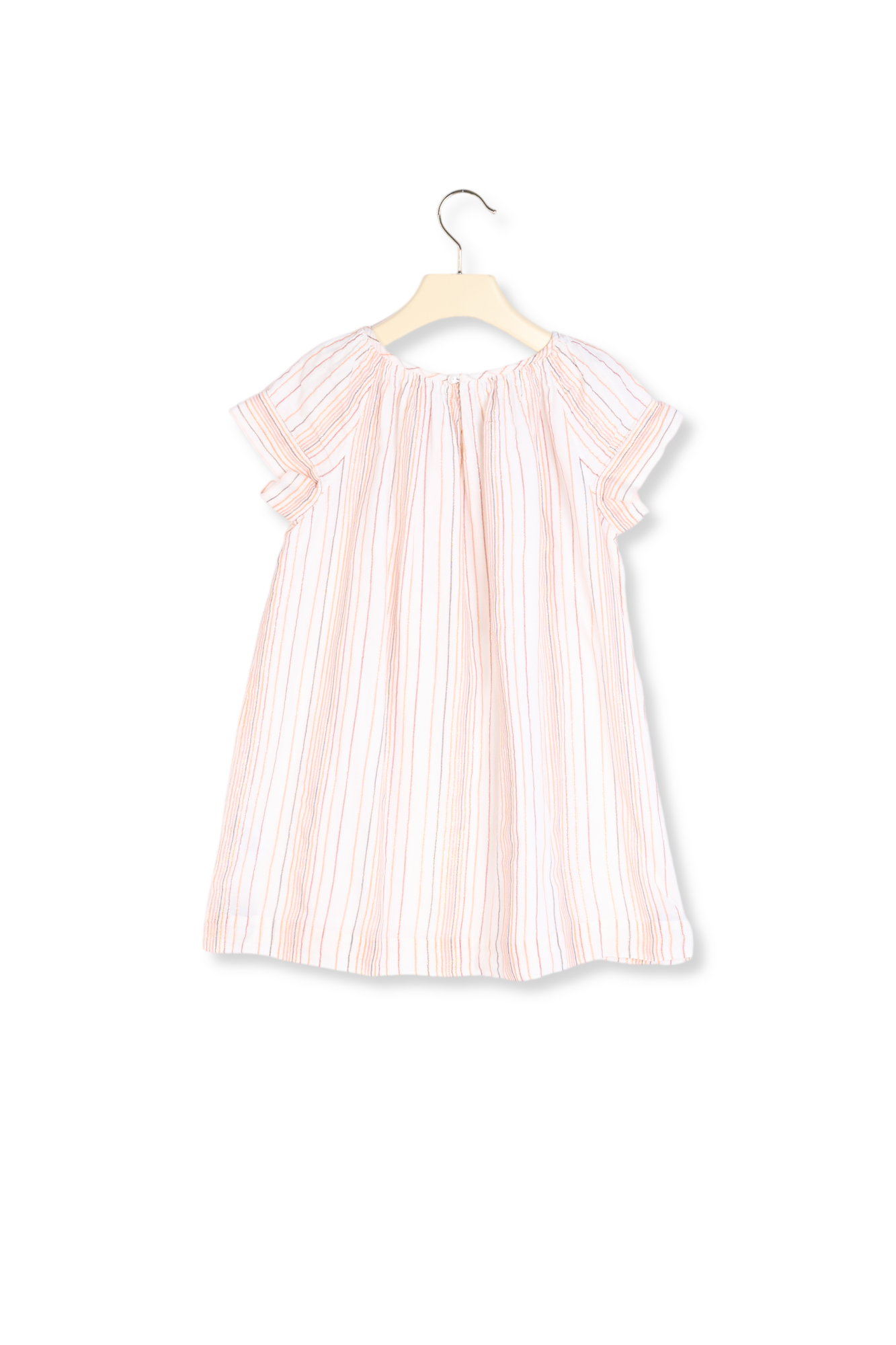 Robe en popeline rayée Bonpoint Vintage seconde main photo 2