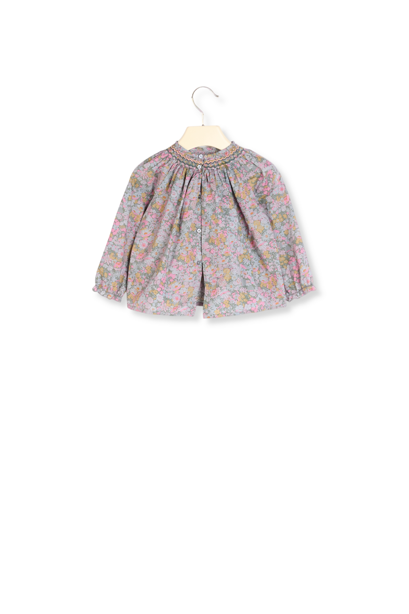 Blouse smockée Griotte Bonpoint Vintage seconde main photo 3