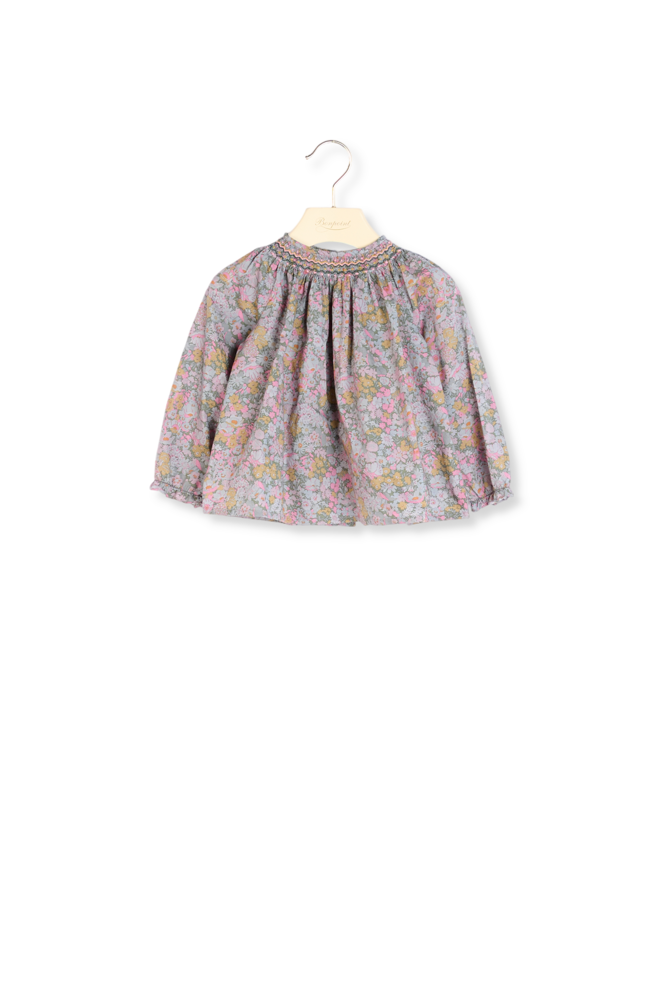 Blouse smockée Griotte Bonpoint Vintage seconde main photo 2