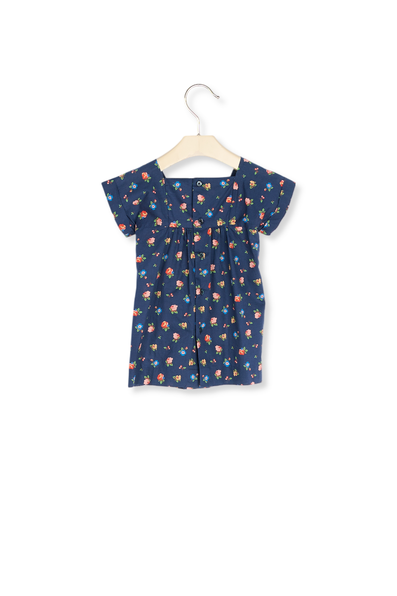 Robe smockée en tissu Liberty Bonpoint Vintage seconde main photo 3