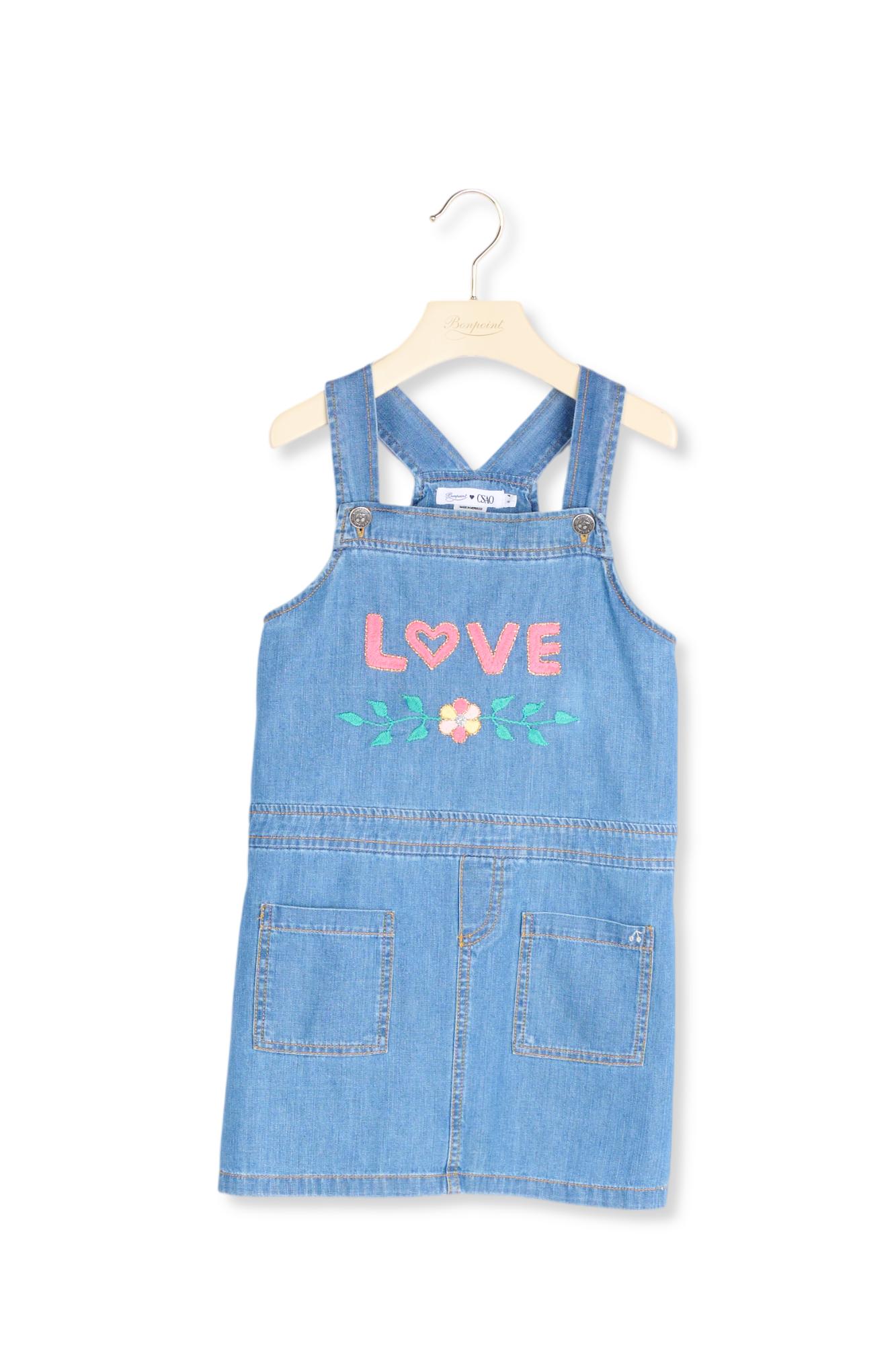 Robe en denim Bonpoint Vintage seconde main photo 1