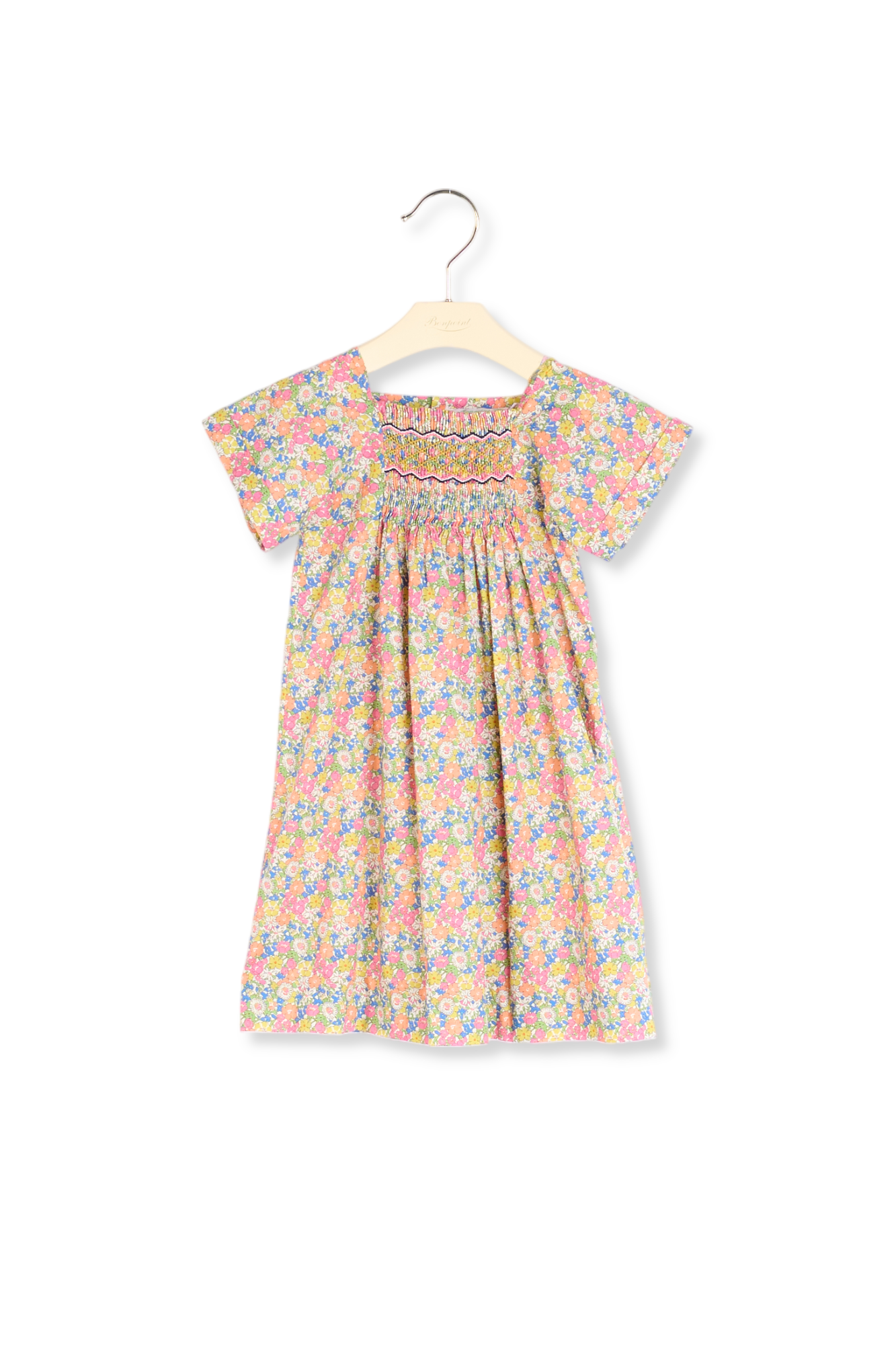 Robe en tissu liberty exclusif Bonpoint Vintage seconde main photo 2