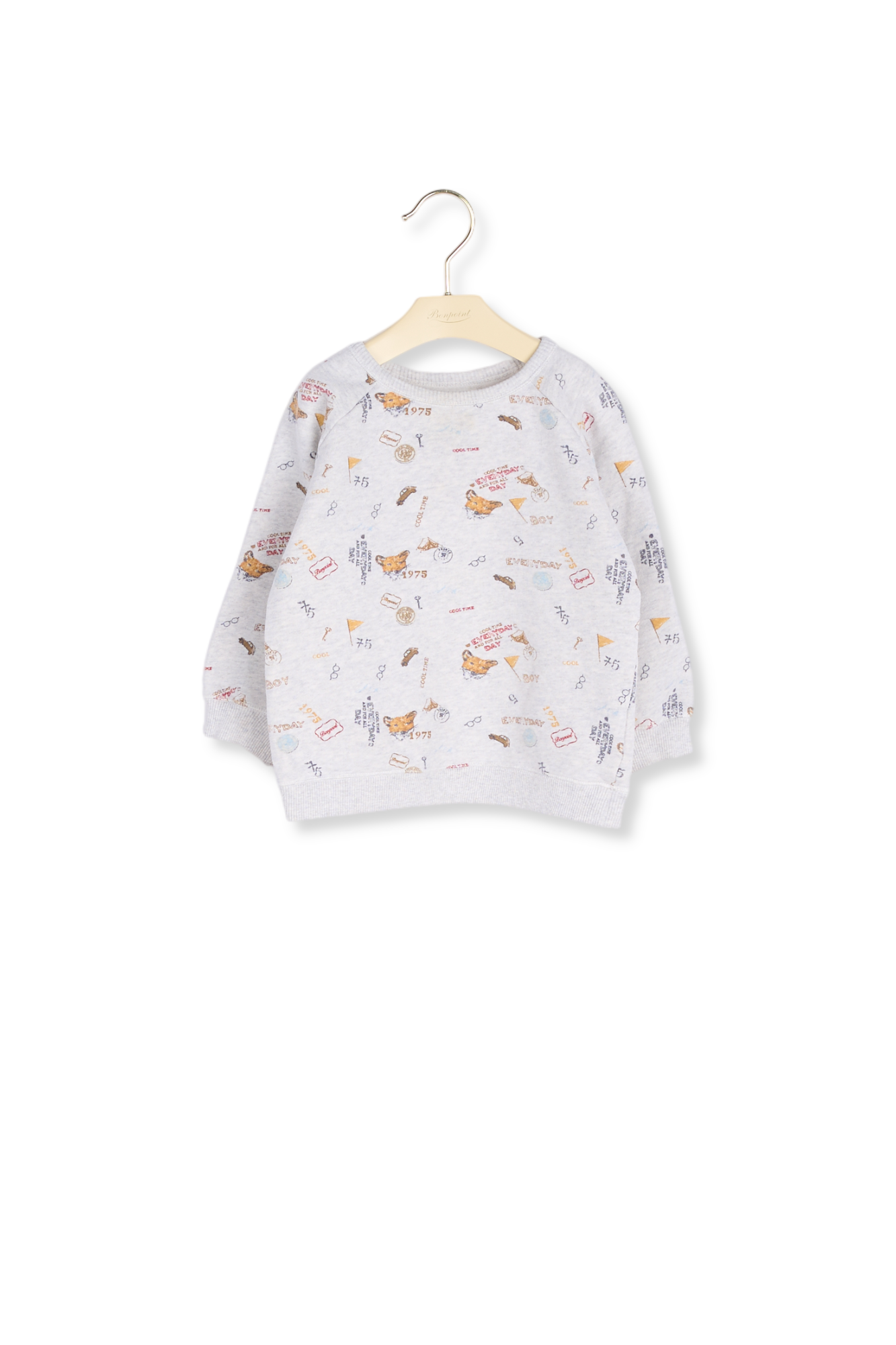 Sweat en molleton imprimé Bonpoint Vintage seconde main photo 2