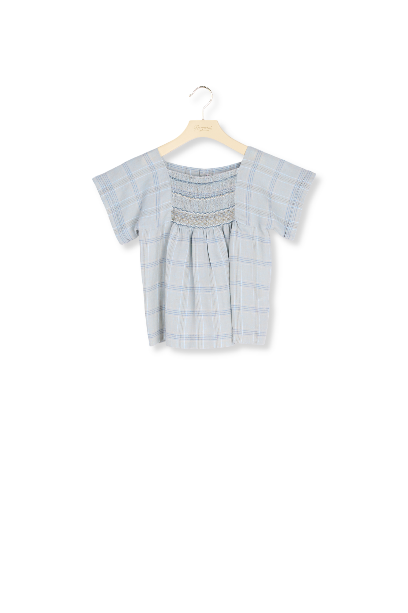 Blouse à smocks brodés Bonpoint Vintage seconde main photo 1