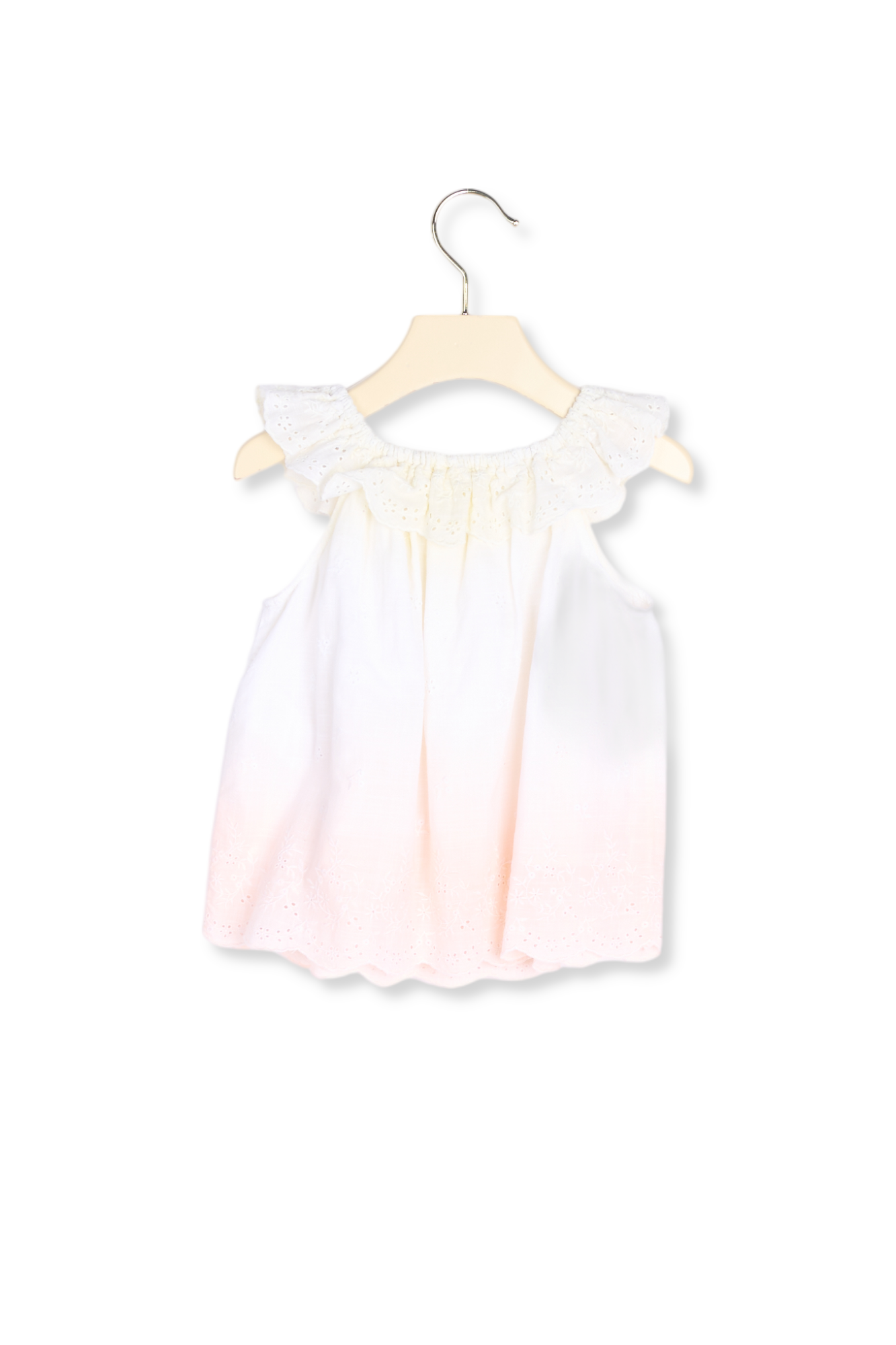 Blouse brodée dip dye Bonpoint Vintage seconde main photo 2