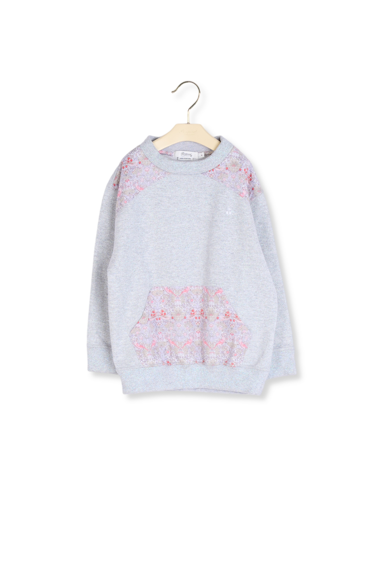 Sweat  en molleton et tissu Liberty Bonpoint Vintage seconde main photo 1