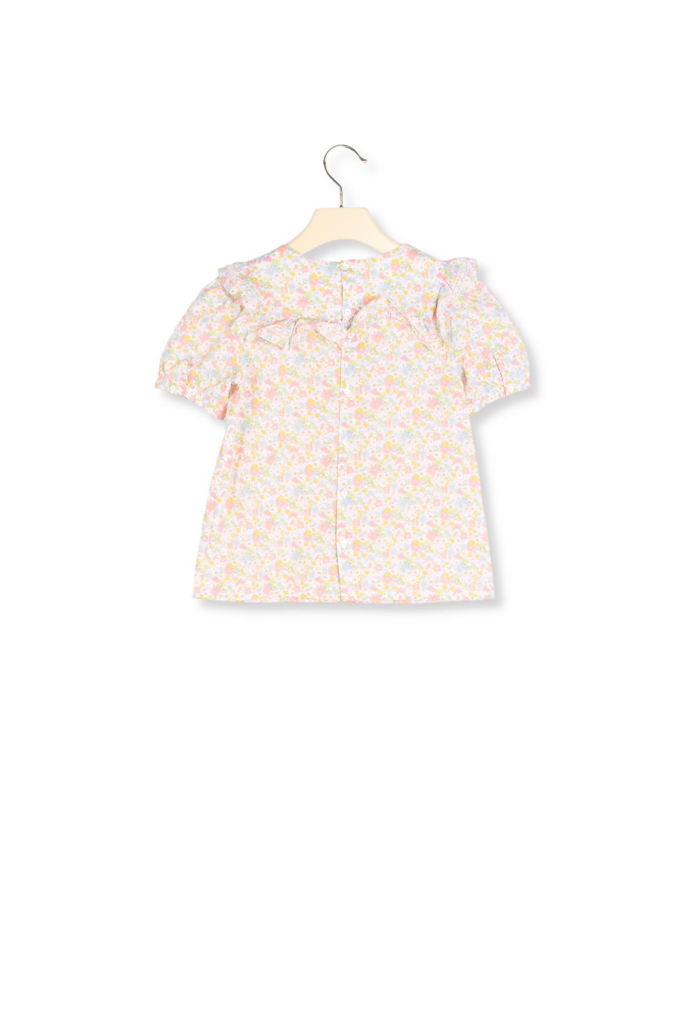 Blouse à volants en coton Liberty Bonpoint Vintage seconde main photo 3
