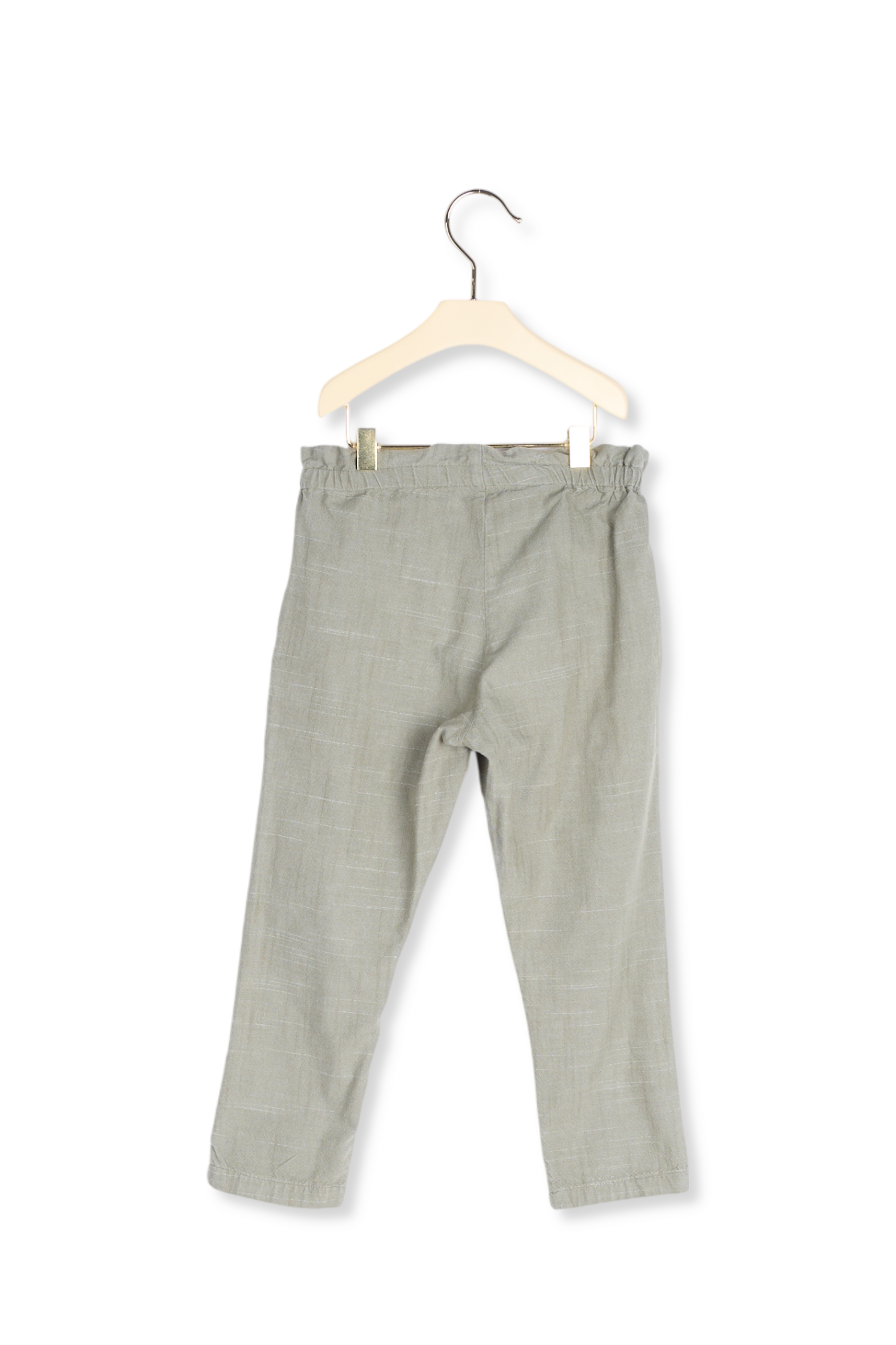 Pantalon en coton chambray Bonpoint Vintage seconde main photo 3