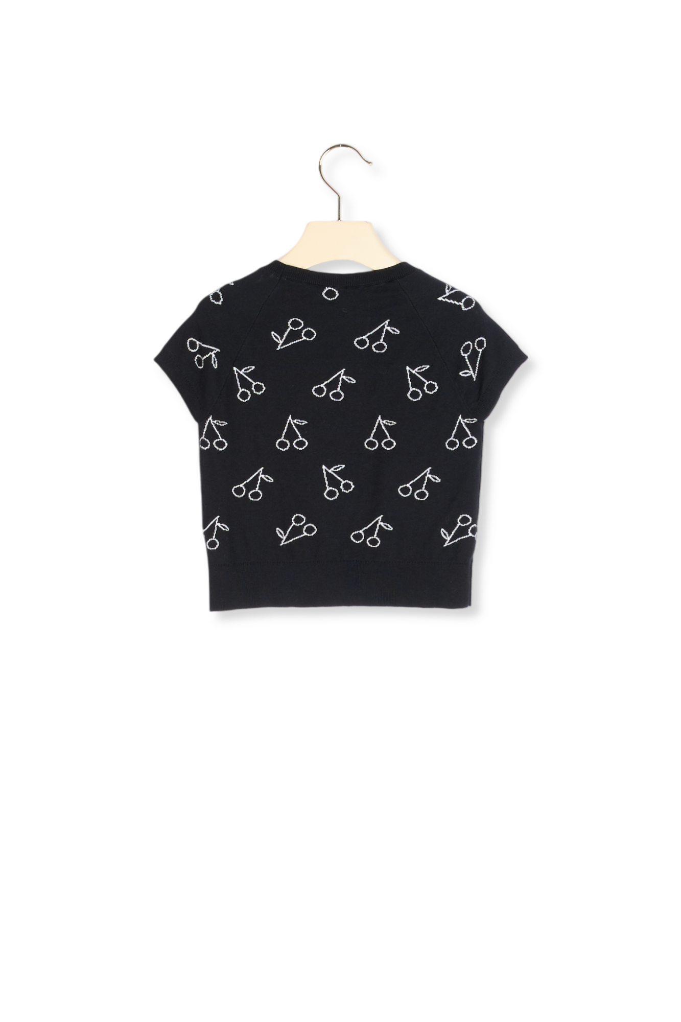Pullover manches courtes Cerises Bonpoint Vintage seconde main photo 2