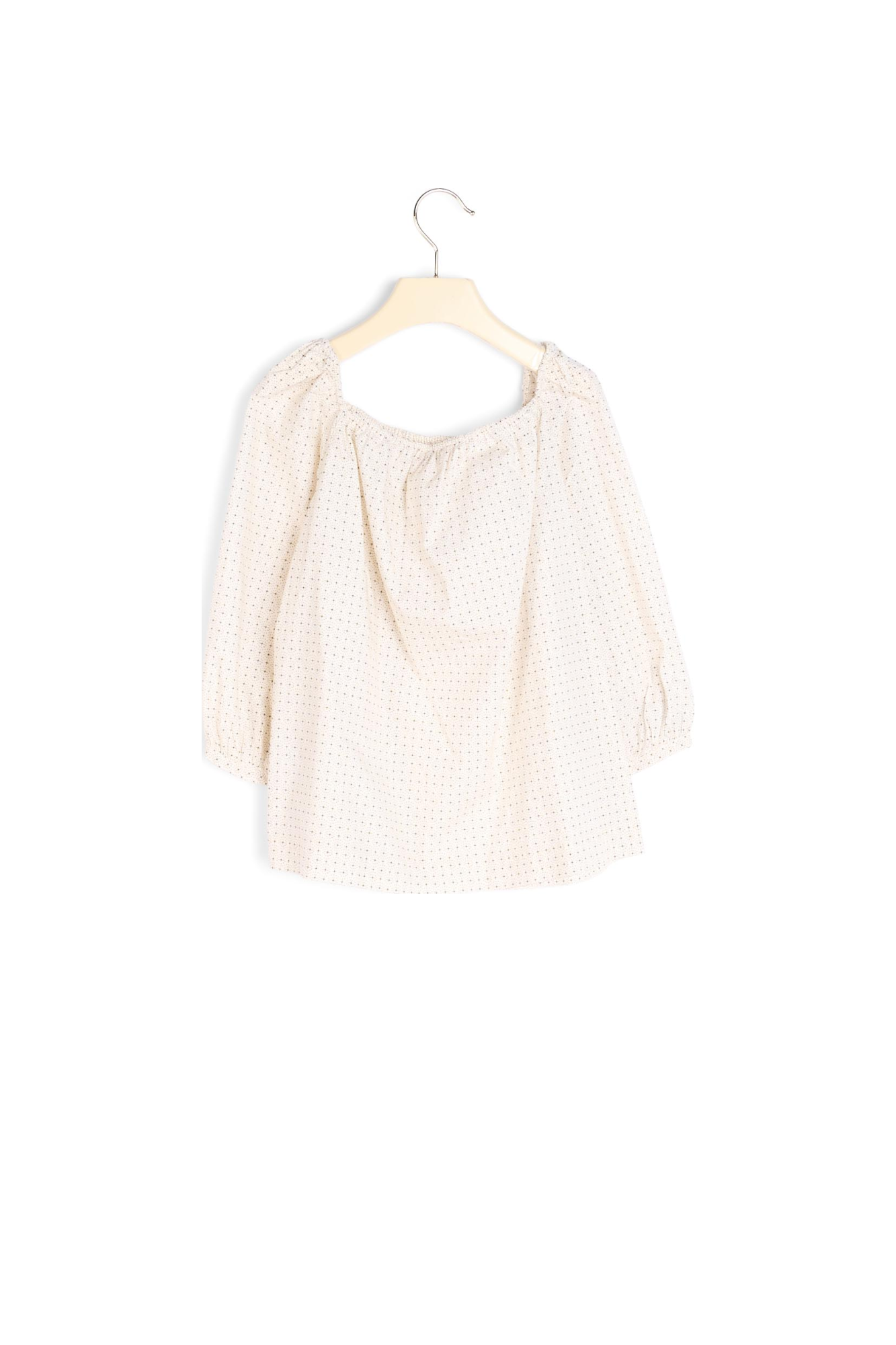 Blouse en voile de coton imprimé Bonpoint Vintage seconde main photo 2