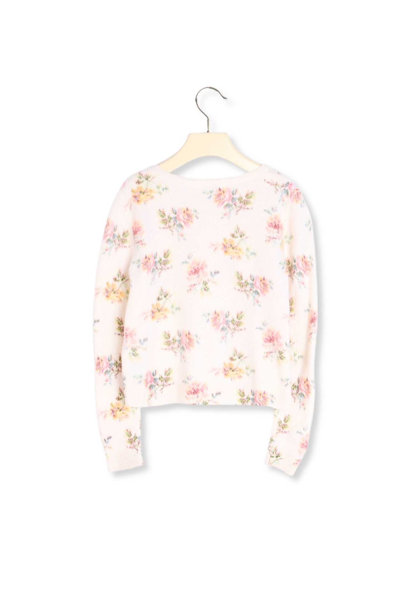 Cardigan  en cachemire imprimé Bonpoint Vintage seconde main photo 3