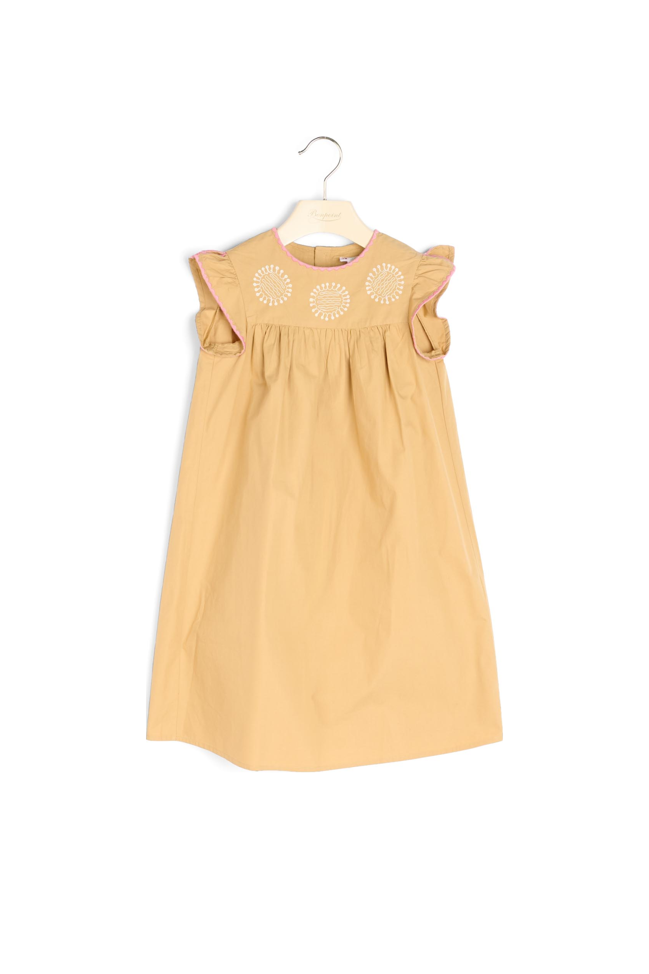 Robe en popeline brodée Bonpoint Vintage seconde main photo 2