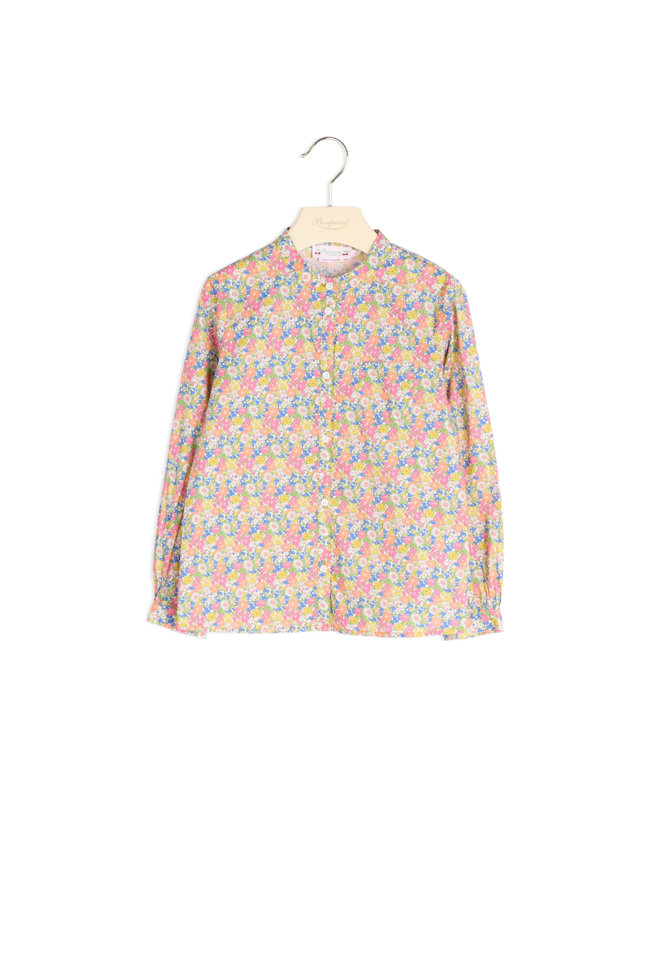 Blouse manches longues en tissu liberty Bonpoint Vintage seconde main photo 2