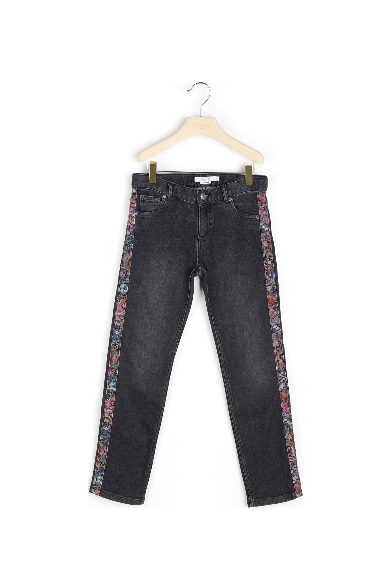 Pantalon  denim et tissu Liberty Bonpoint Vintage seconde main photo 2