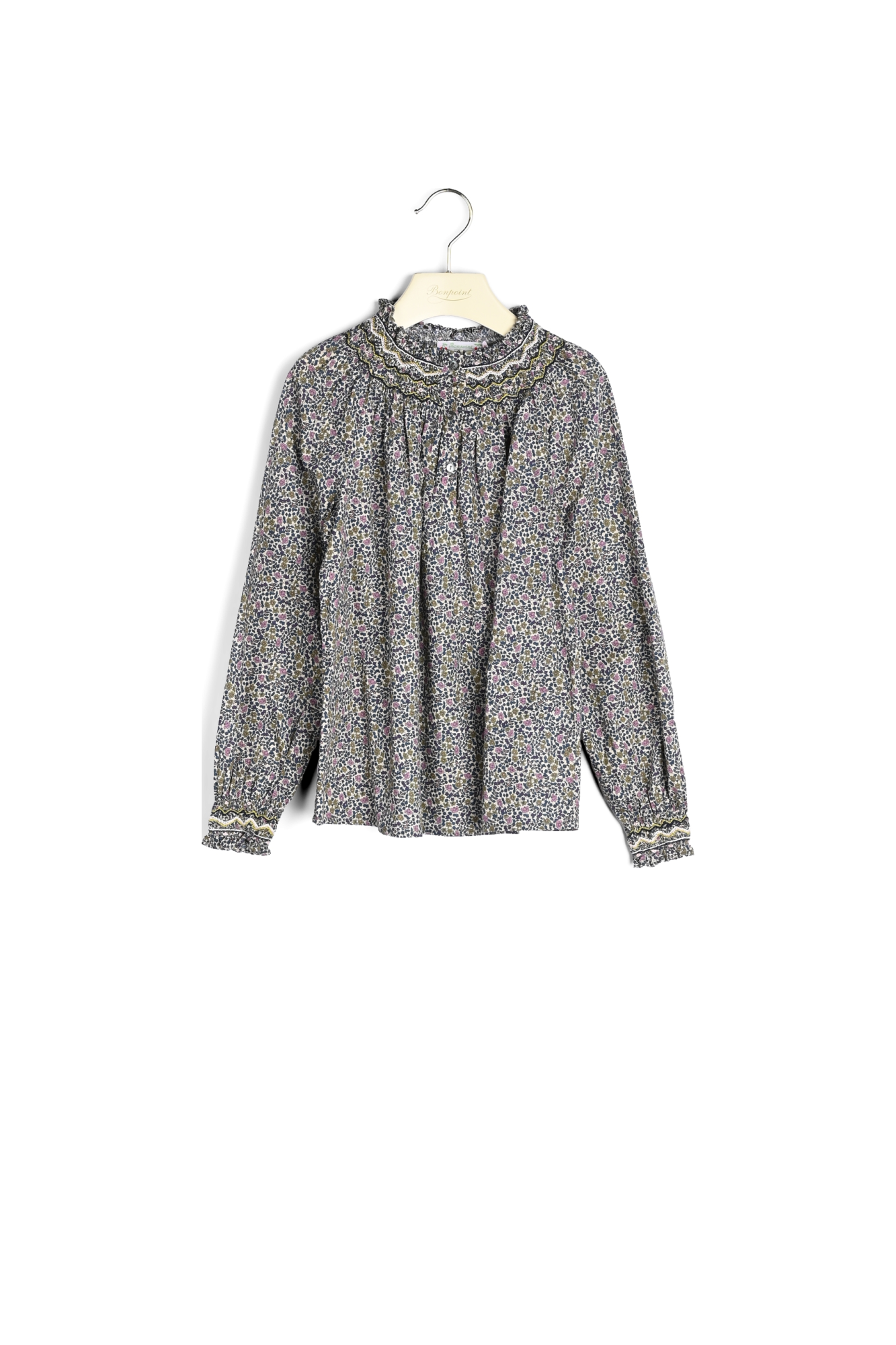 Blouse smockée Pétale Bonpoint Vintage seconde main photo 2