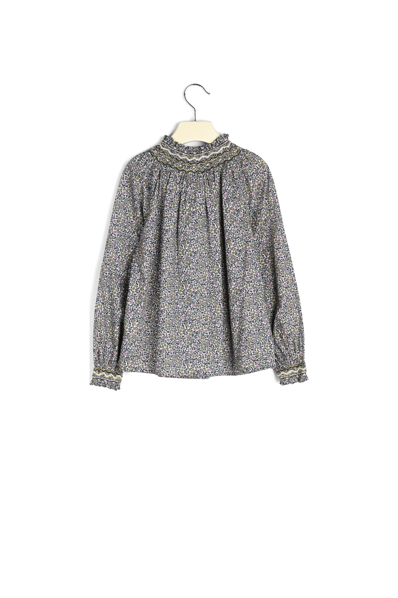 Blouse smockée Pétale Bonpoint Vintage seconde main photo 3