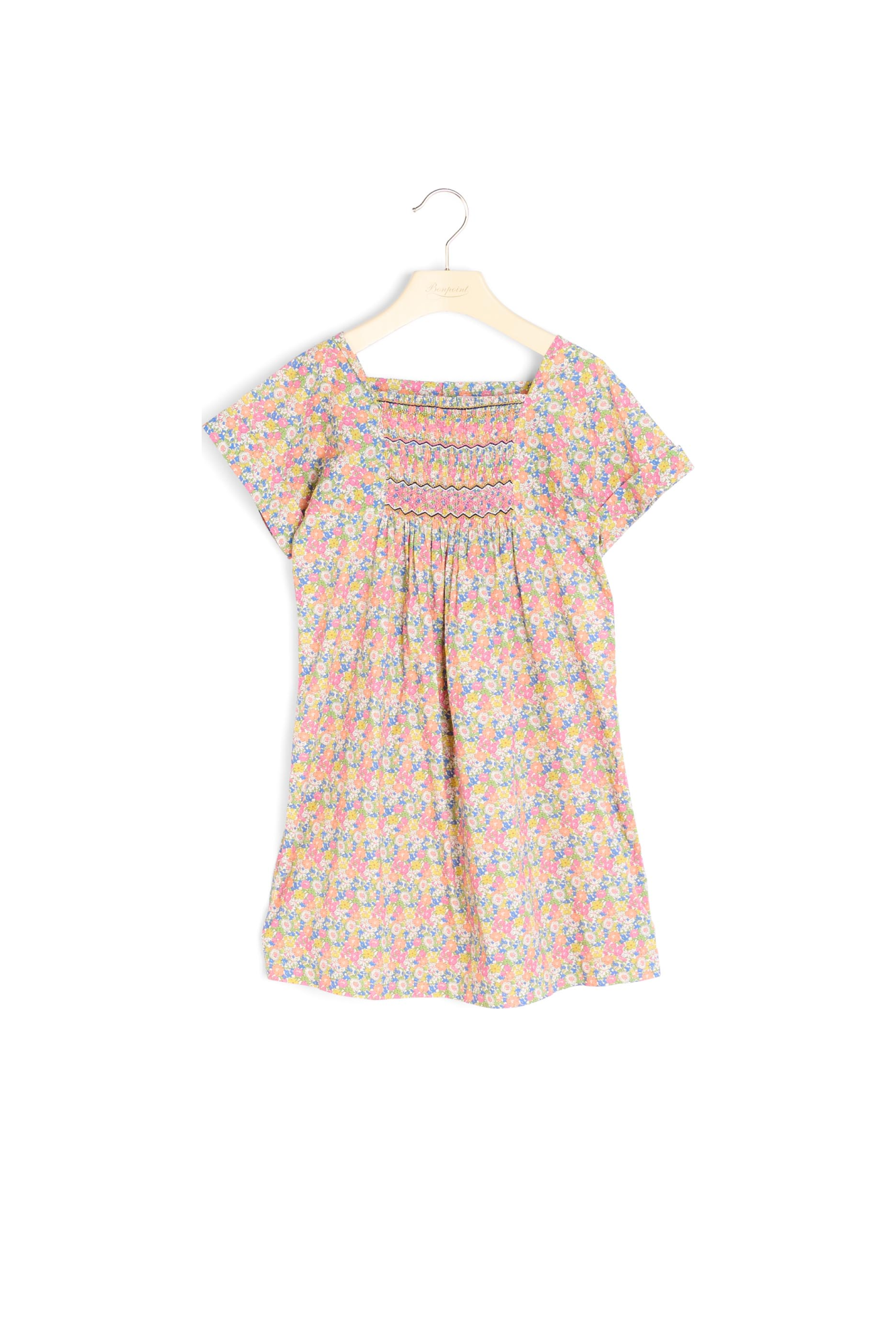Robe en tissu liberty exclusif Bonpoint Vintage seconde main photo 2