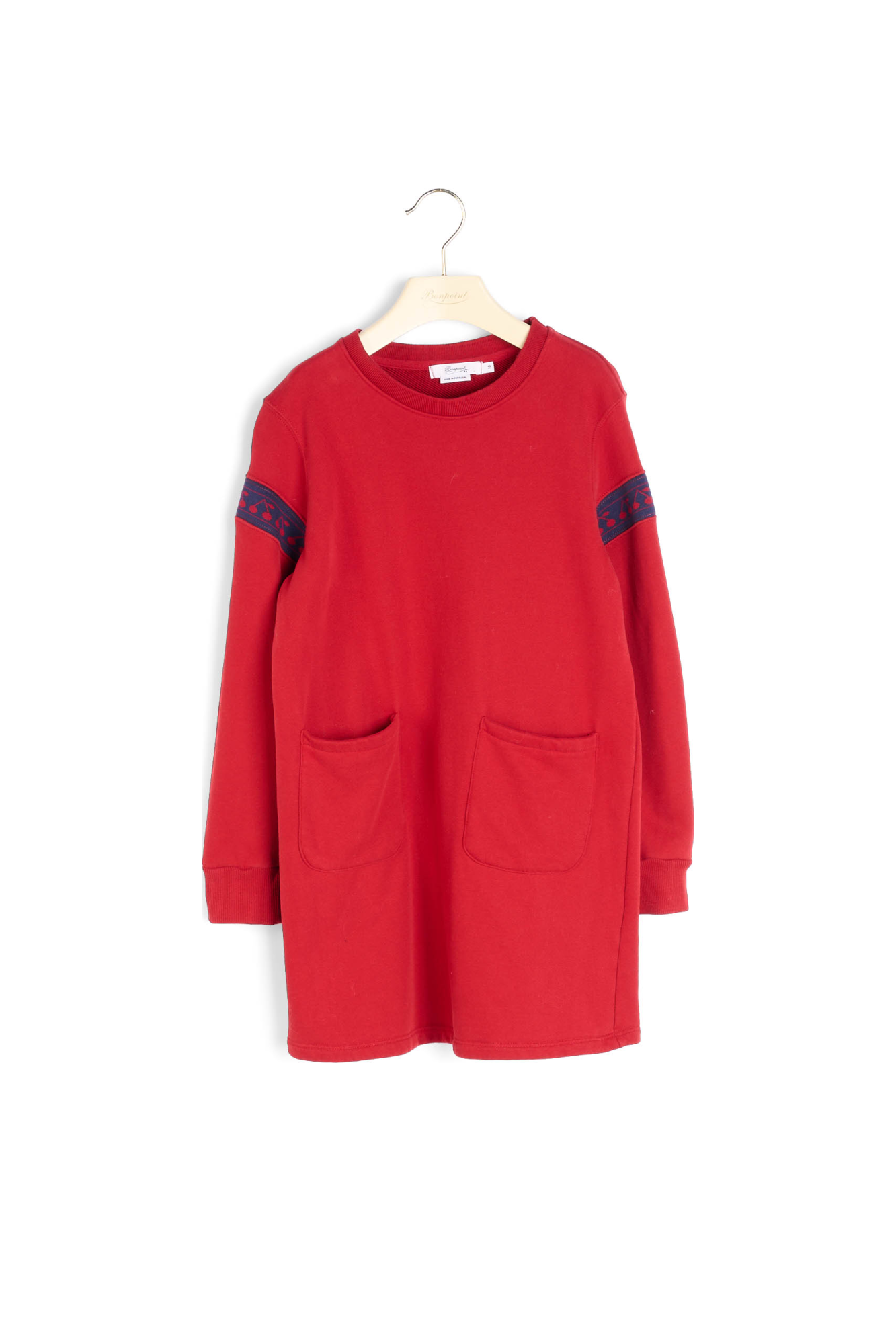 Robe en molleton brodée Bonpoint Vintage seconde main photo 2