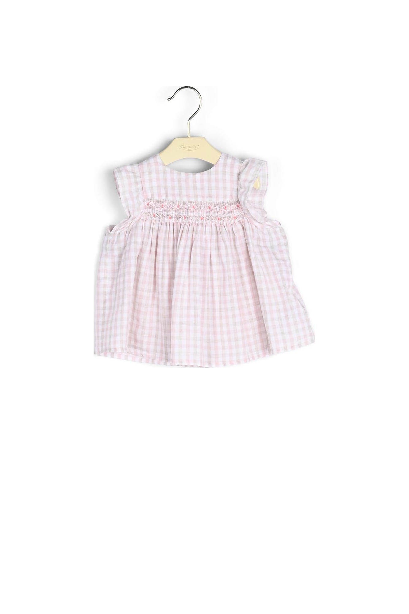 Blouse en coton et lin Bonpoint Vintage seconde main photo 2