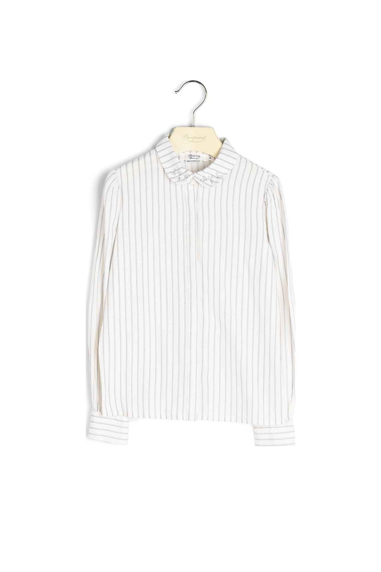 Blouse en voile rayé Bonpoint Vintage seconde main photo 1