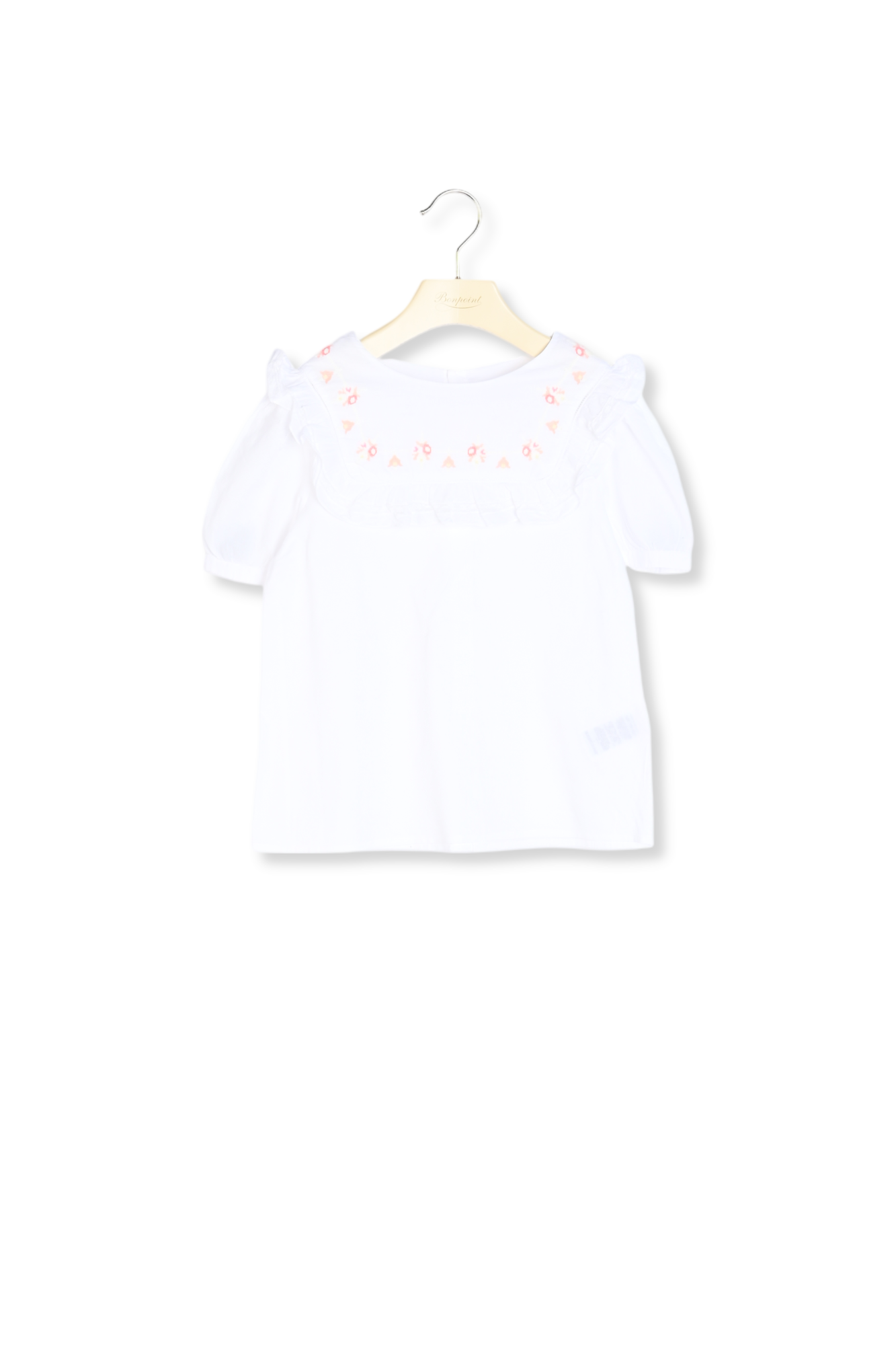 Blouse en voile brodé Bonpoint Vintage seconde main photo 2