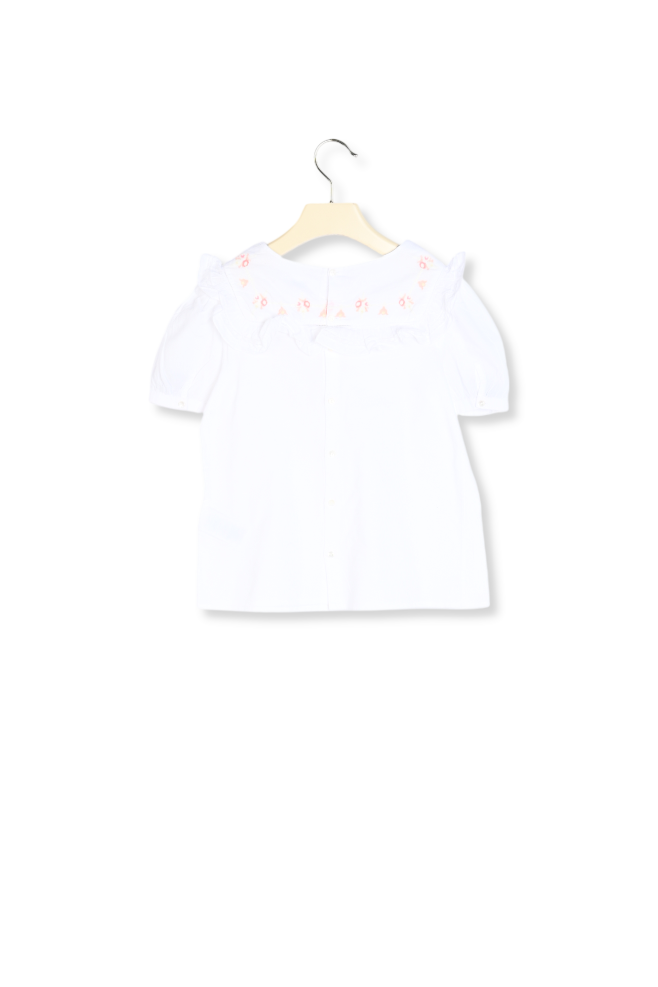 Blouse en voile brodé Bonpoint Vintage seconde main photo 3