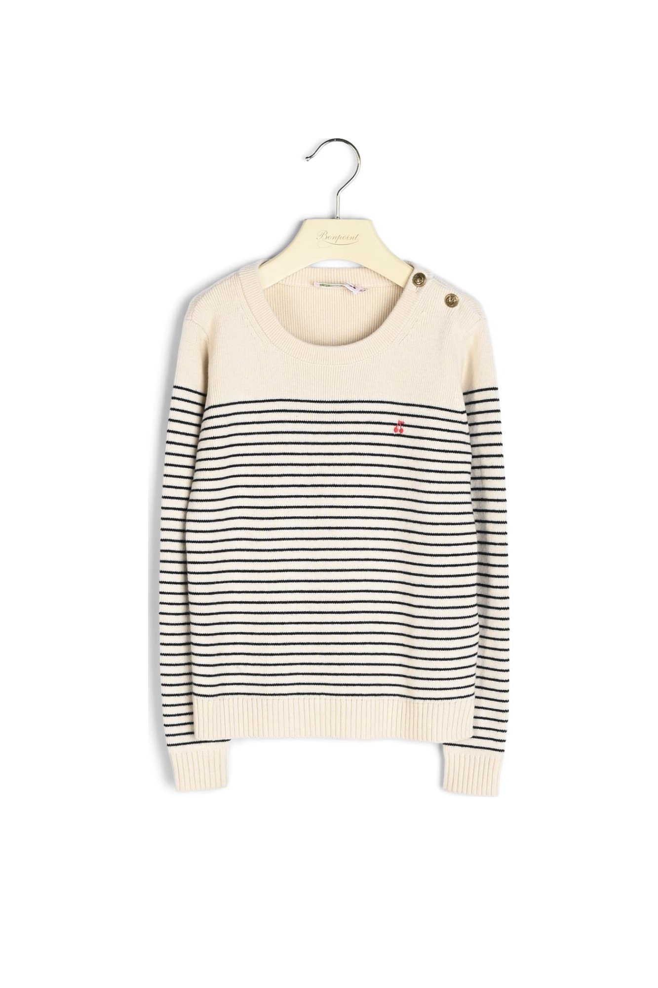 Pull à rayures Bonpoint Vintage seconde main photo 2
