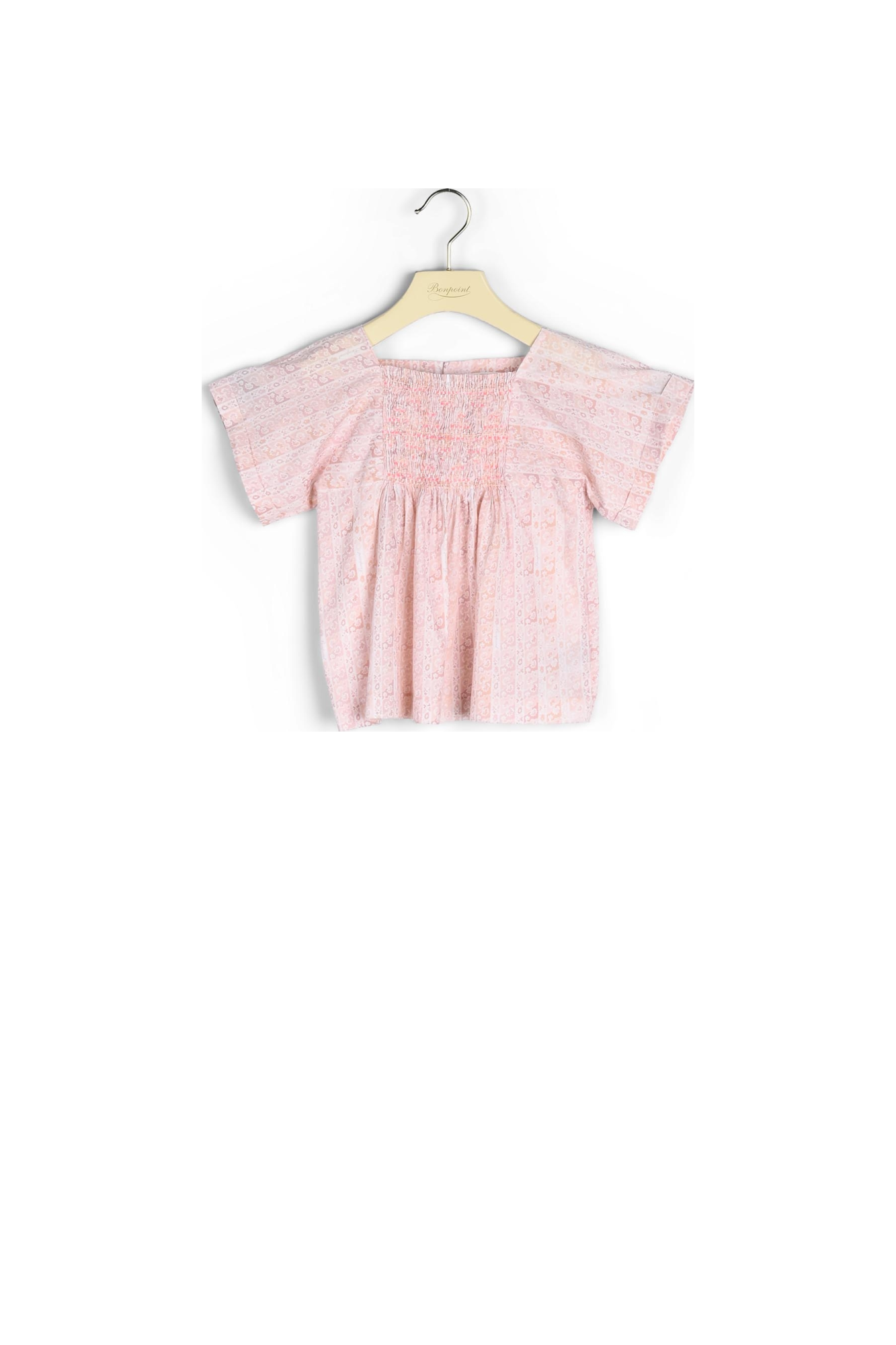 Blouse smockée en tissu Liberty Bonpoint Vintage seconde main photo 2