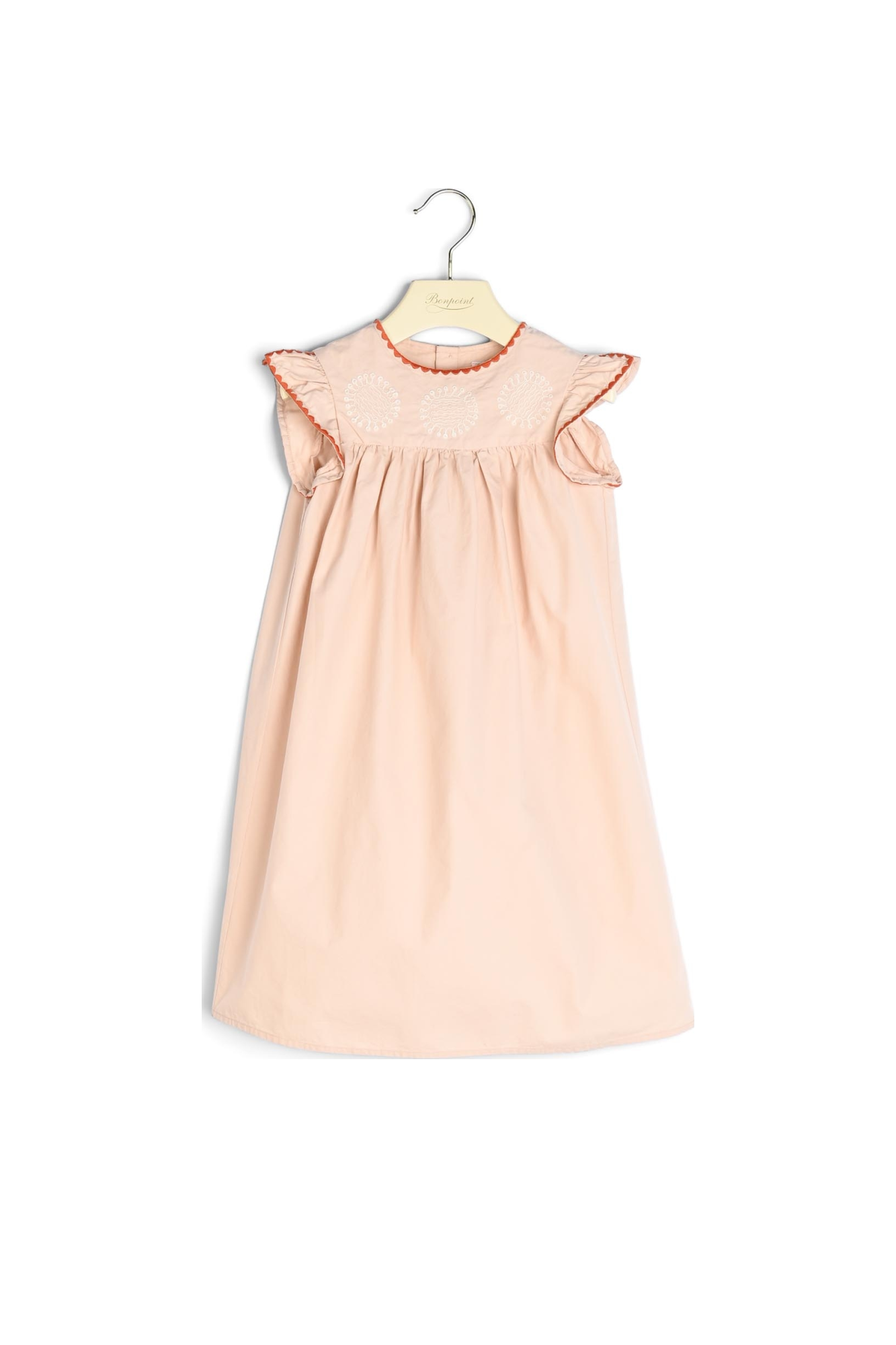Robe en popeline brodée Bonpoint Vintage seconde main photo 2