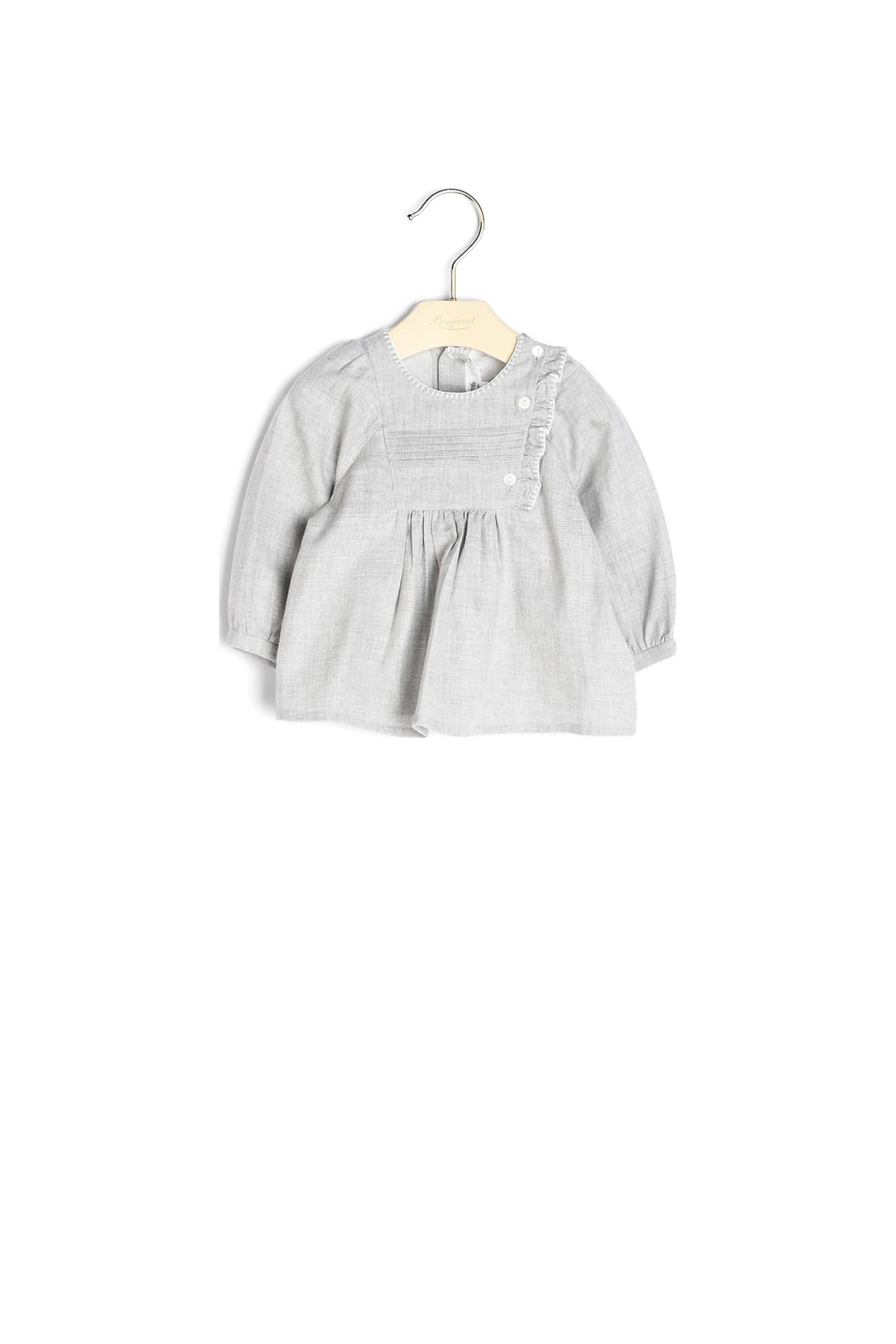 Photo produit Chemise en coton à plis et volant numéro 1