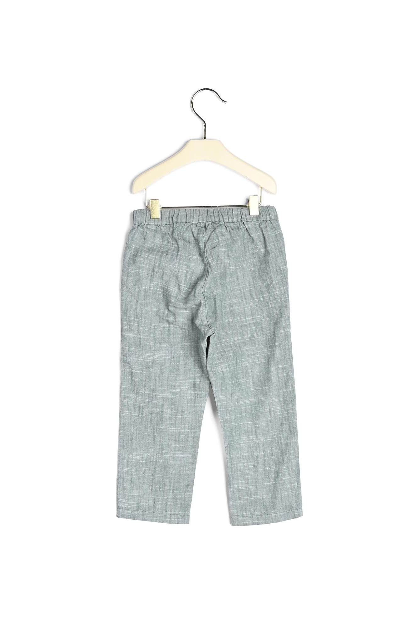 Pantalon en coton chambray Bonpoint Vintage seconde main photo 3
