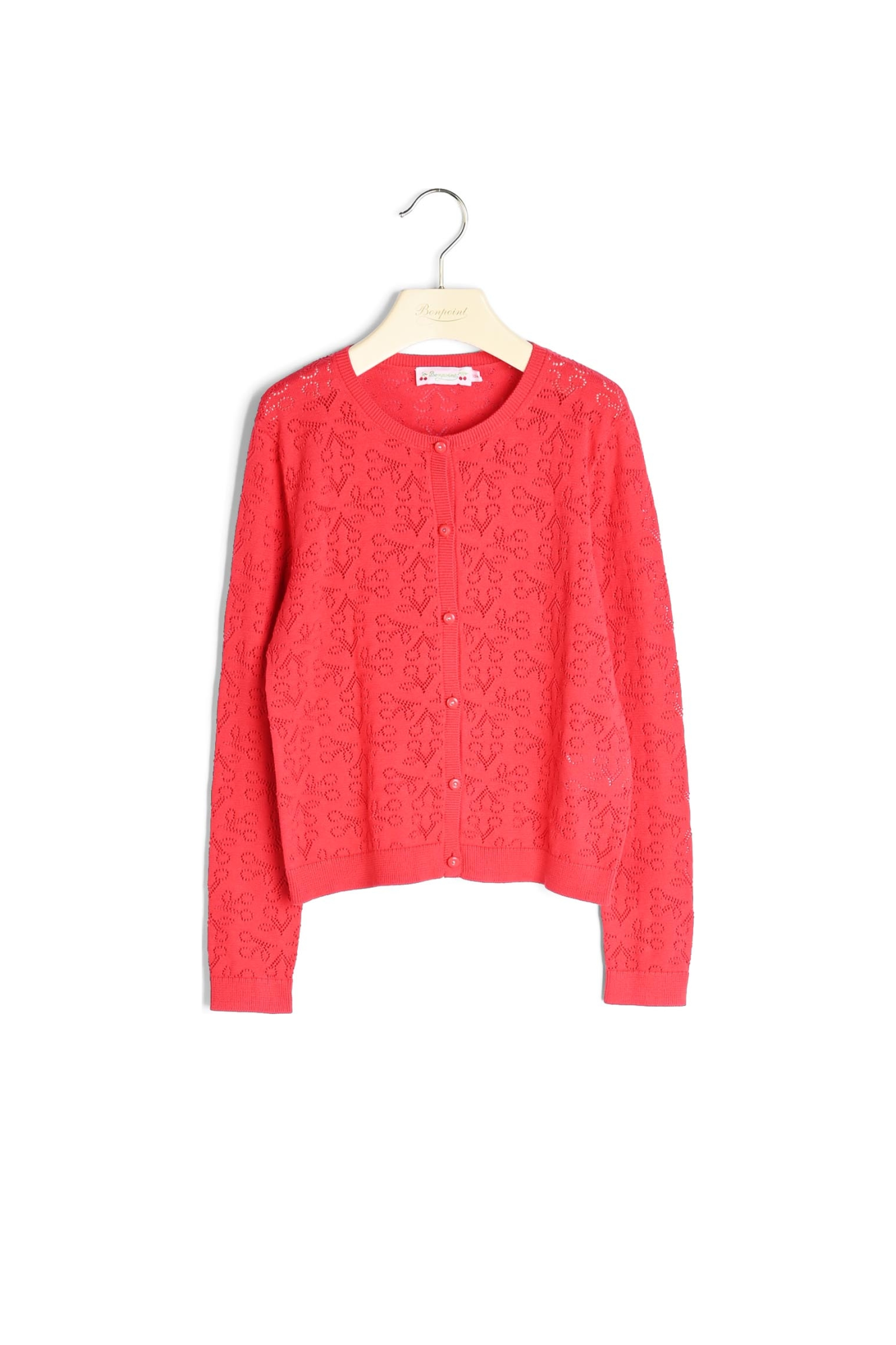 Cardigan Cherry Bonpoint Vintage seconde main photo 2