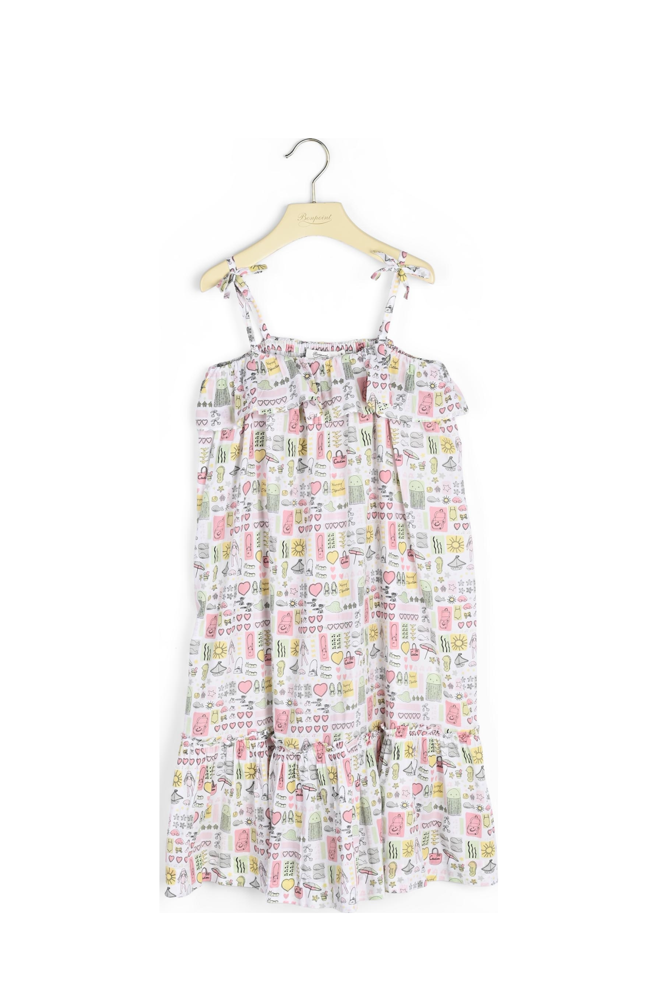 Robe en popeline imprimée Bonpoint Vintage seconde main photo 2