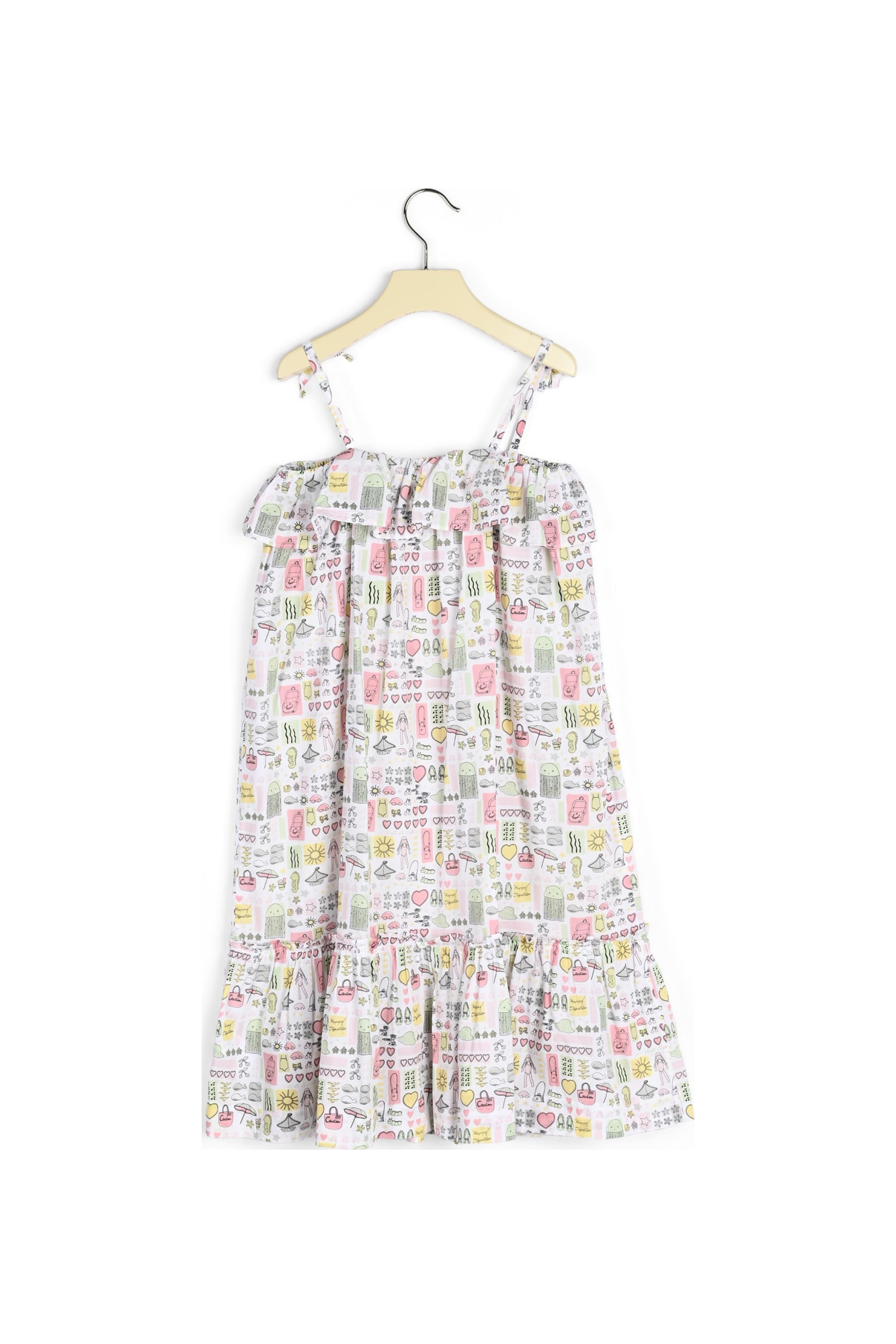Robe en popeline imprimée Bonpoint Vintage seconde main photo 3