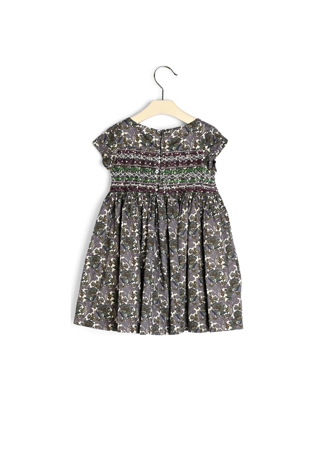 Robe smockée en tissu Liberty Bonpoint Vintage seconde main photo 2