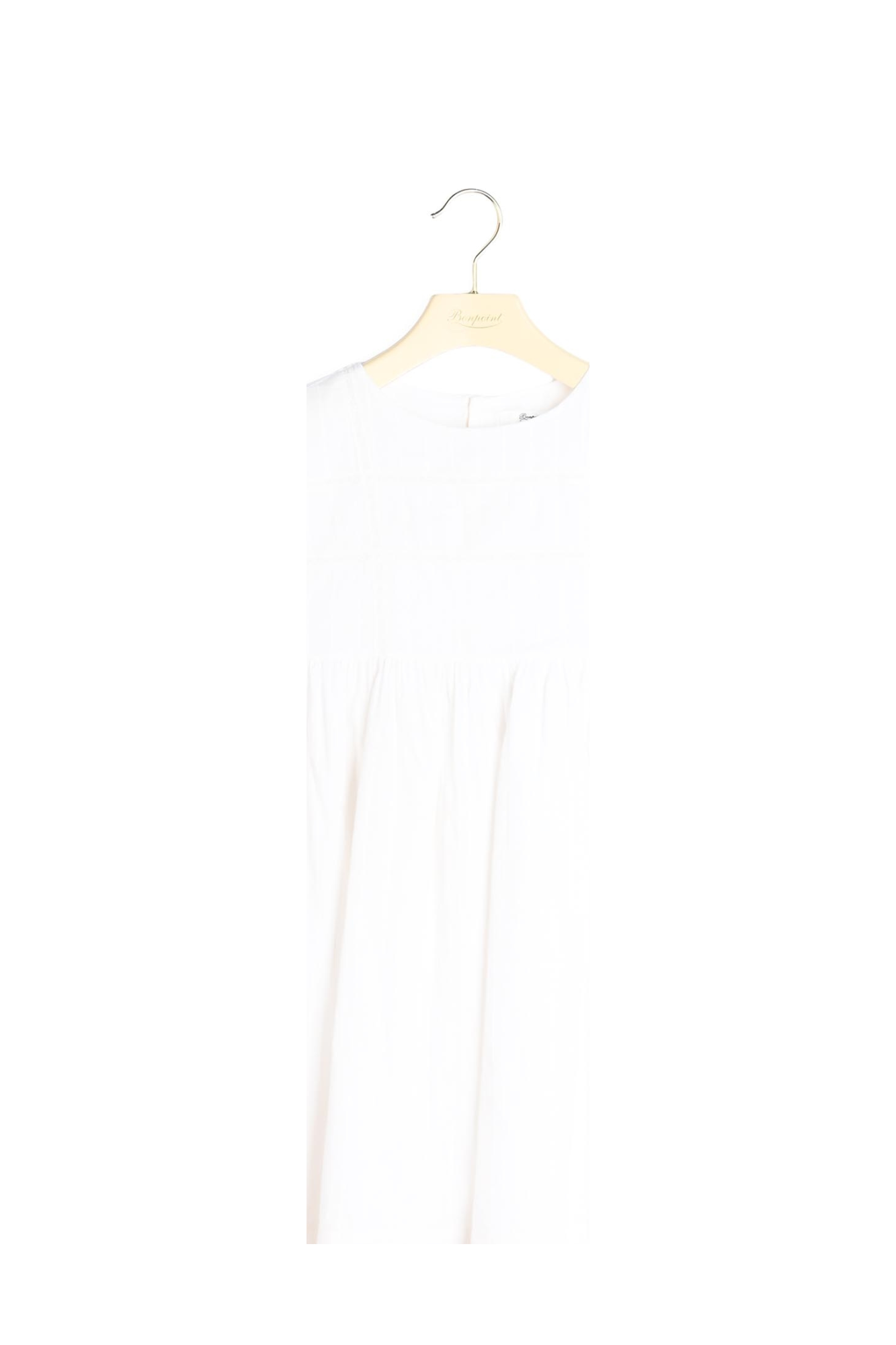 Robe en coton et dentelle Bonpoint Vintage seconde main photo 2