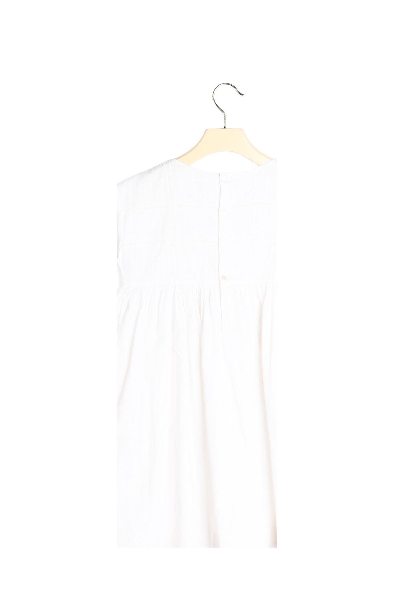 Robe en coton et dentelle Bonpoint Vintage seconde main photo 3