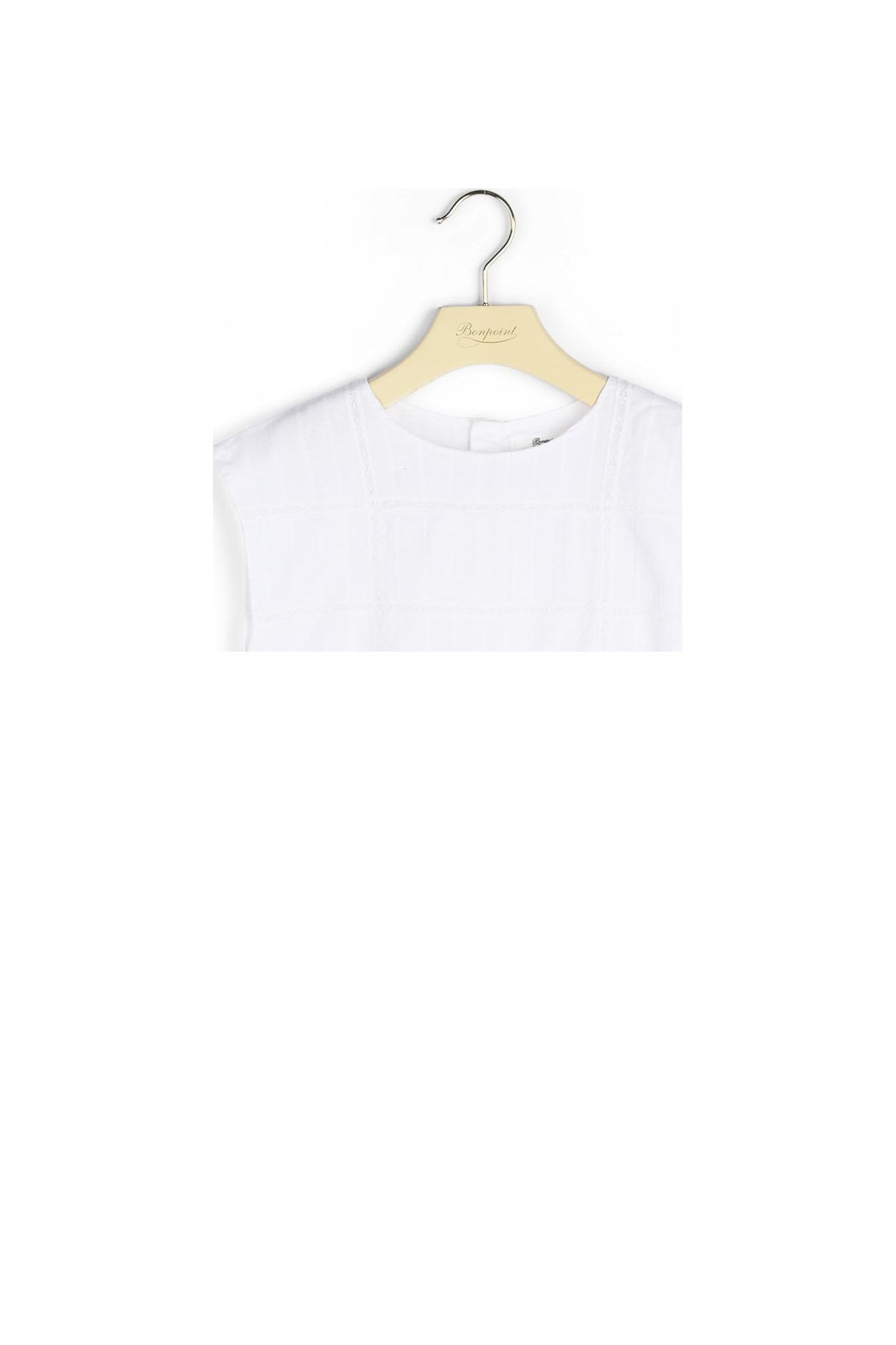 Blouse en coton et dentelle Bonpoint Vintage seconde main photo 2