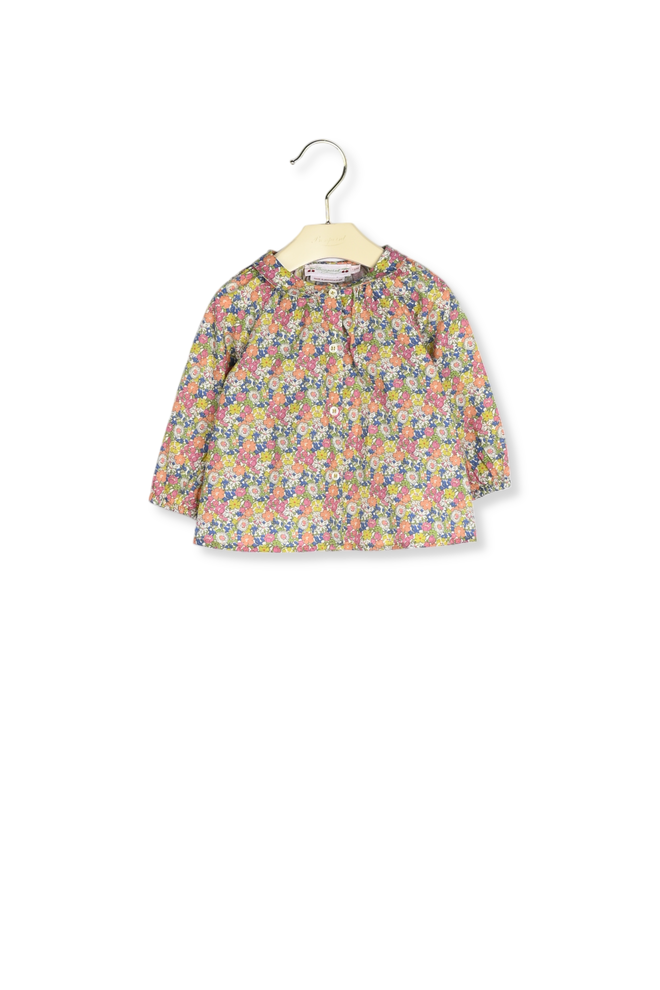Blouse en tissu liberty exclusif Bonpoint Vintage seconde main photo 2
