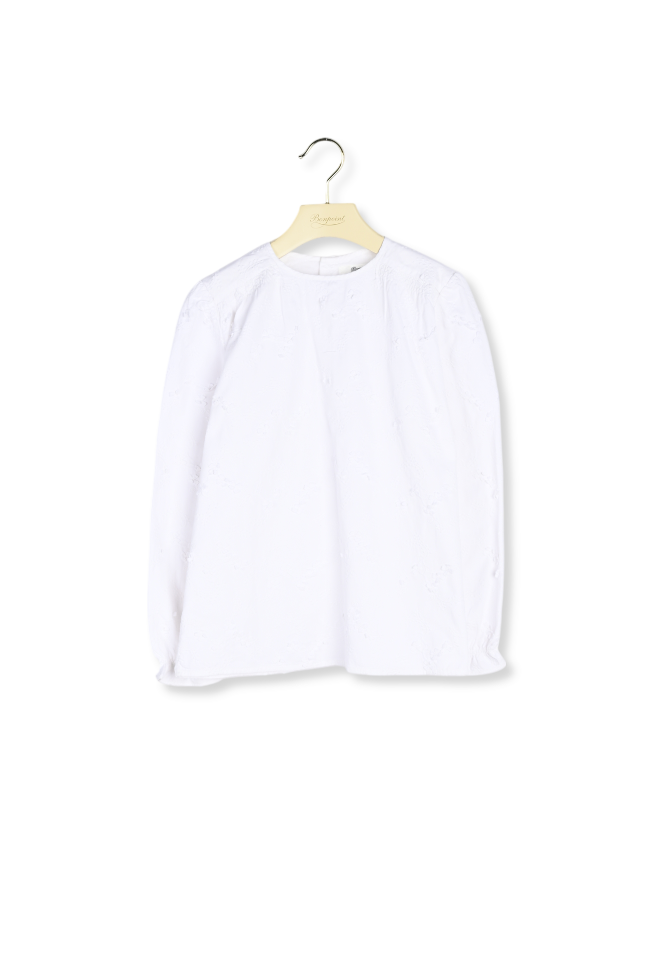 Blouse twill brodé Bonpoint Vintage seconde main photo 1