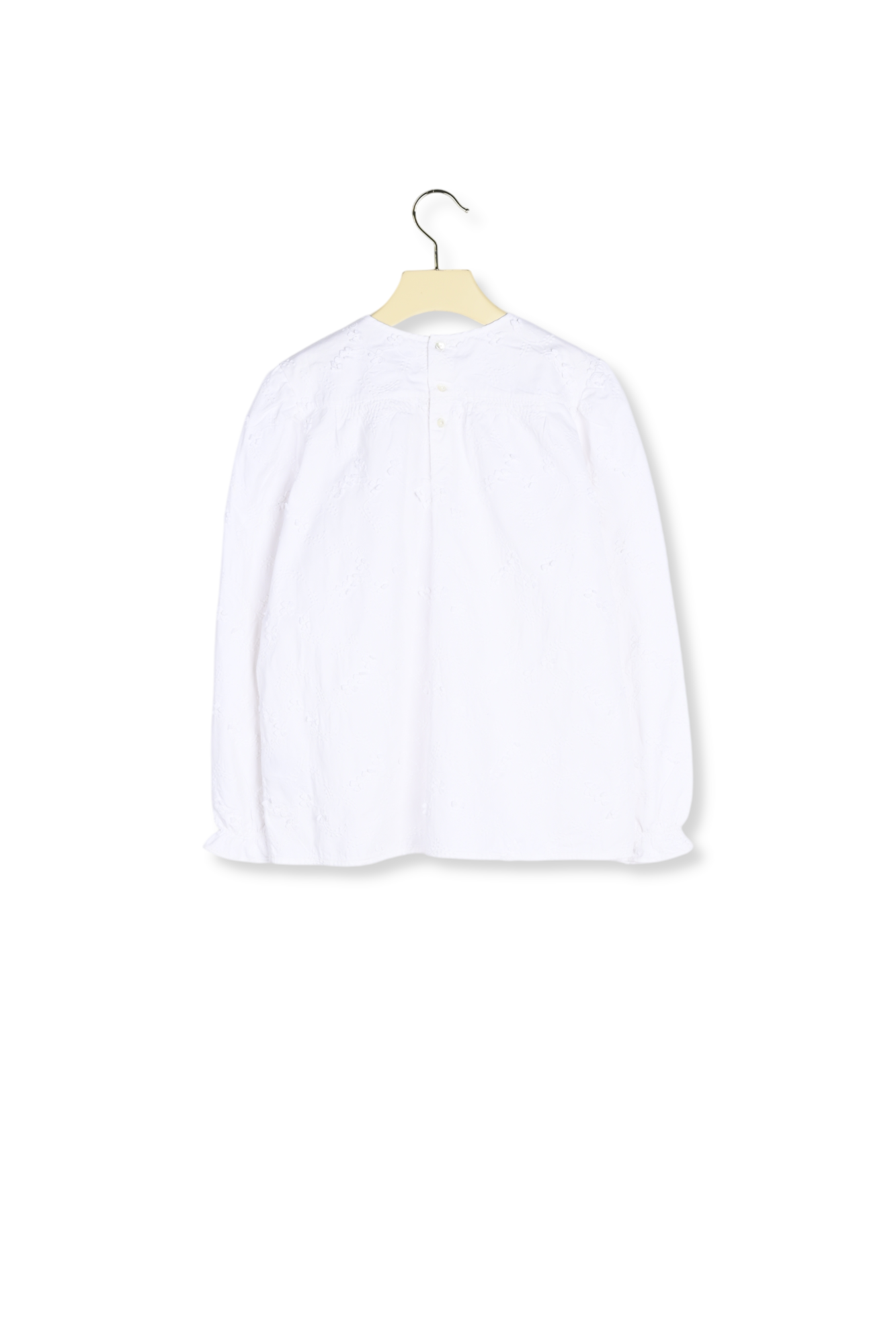 Blouse twill brodé Bonpoint Vintage seconde main photo 2