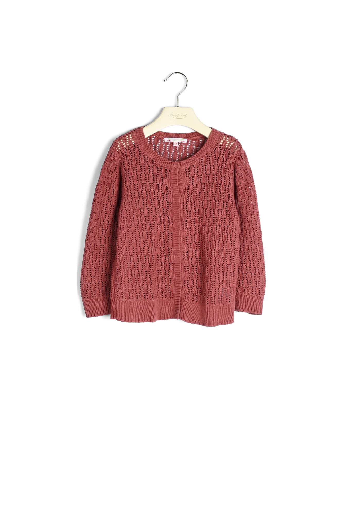 Cardigan ajouré Bonpoint Vintage seconde main photo 1