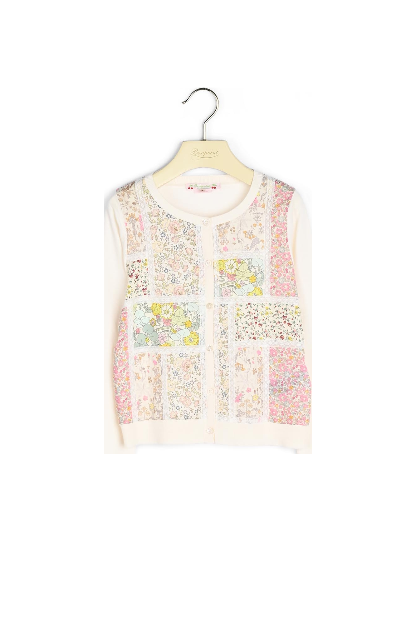 Cardigan multicolore liberty Bonpoint Vintage seconde main photo 2