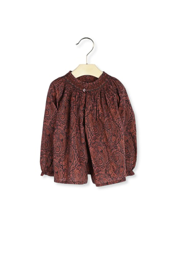 Blouse smockée Griotte Bonpoint Vintage seconde main photo 2